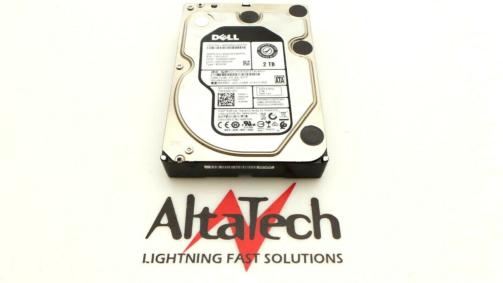 Dell 1W10017 2TB 7.2K SATA 3.5" 6G EP