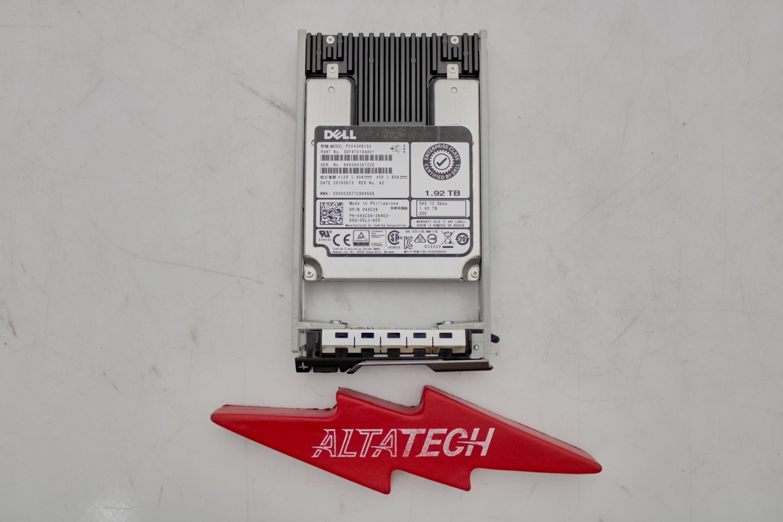 Dell 4XC39 1.92TB SSD SAS 2.5 12G MU PX04SVB192 / SDFAT01DAA01
