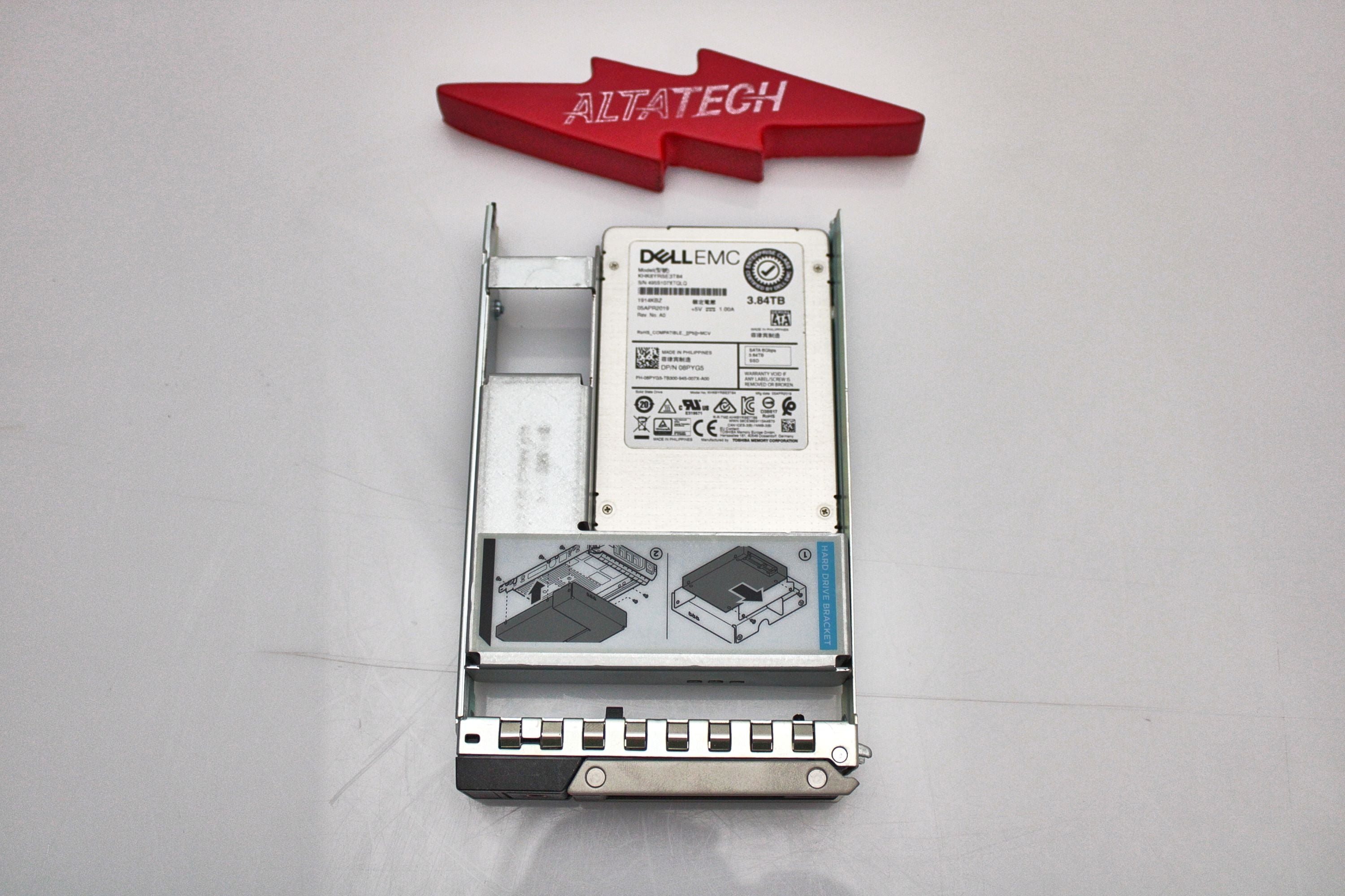 Dell 8PYG5 3.84TB SSD SATA 2.5 6G RI KHK6YRSE3T84