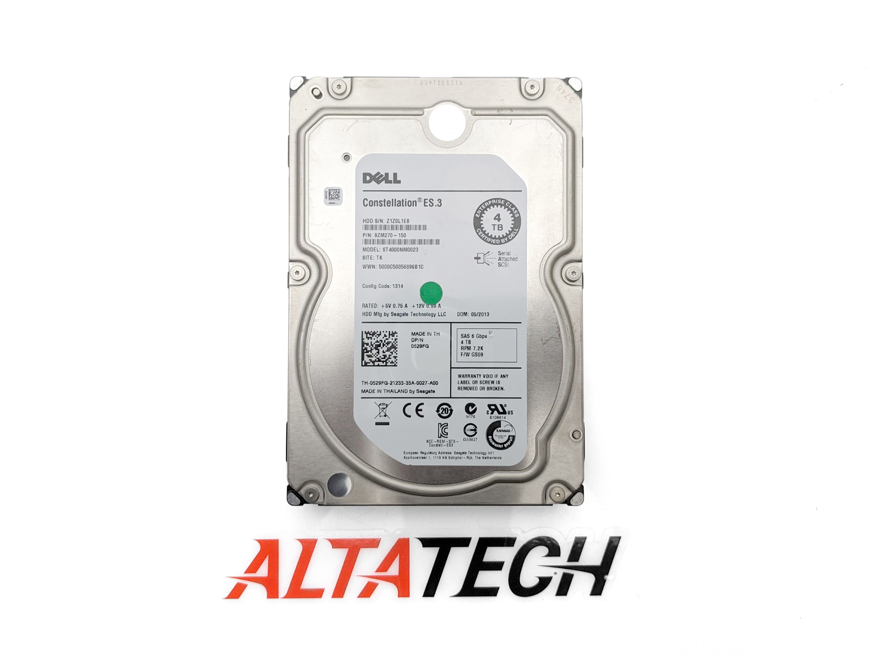 Dell 9ZM270-150 4TB 7.2K SAS 3.5" 6G HDD