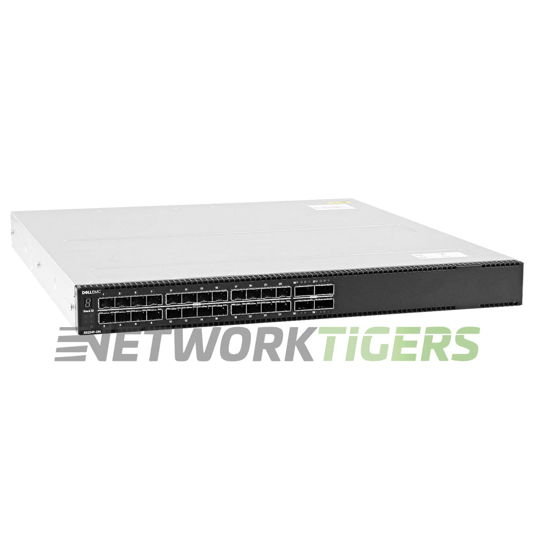 NEW Dell S5224F-ON-RA 24x 25GB SFP28 4x 100GB QSFP28 B-F Air No OS10 Switch