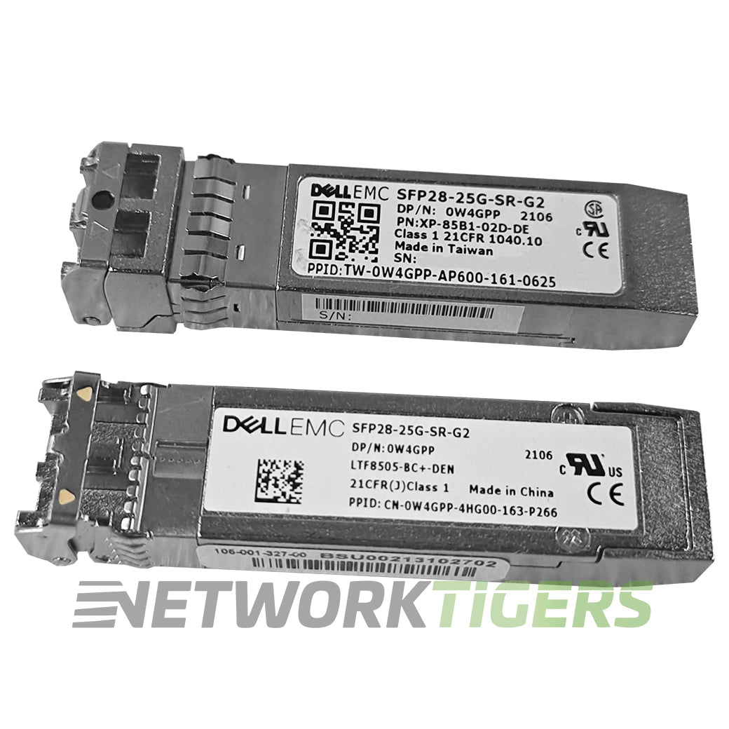 NEW Dell SFP28-25G-SR-G2 W4GPP 25GB BASE-SR 850nm MMF SFP28 Transceiver