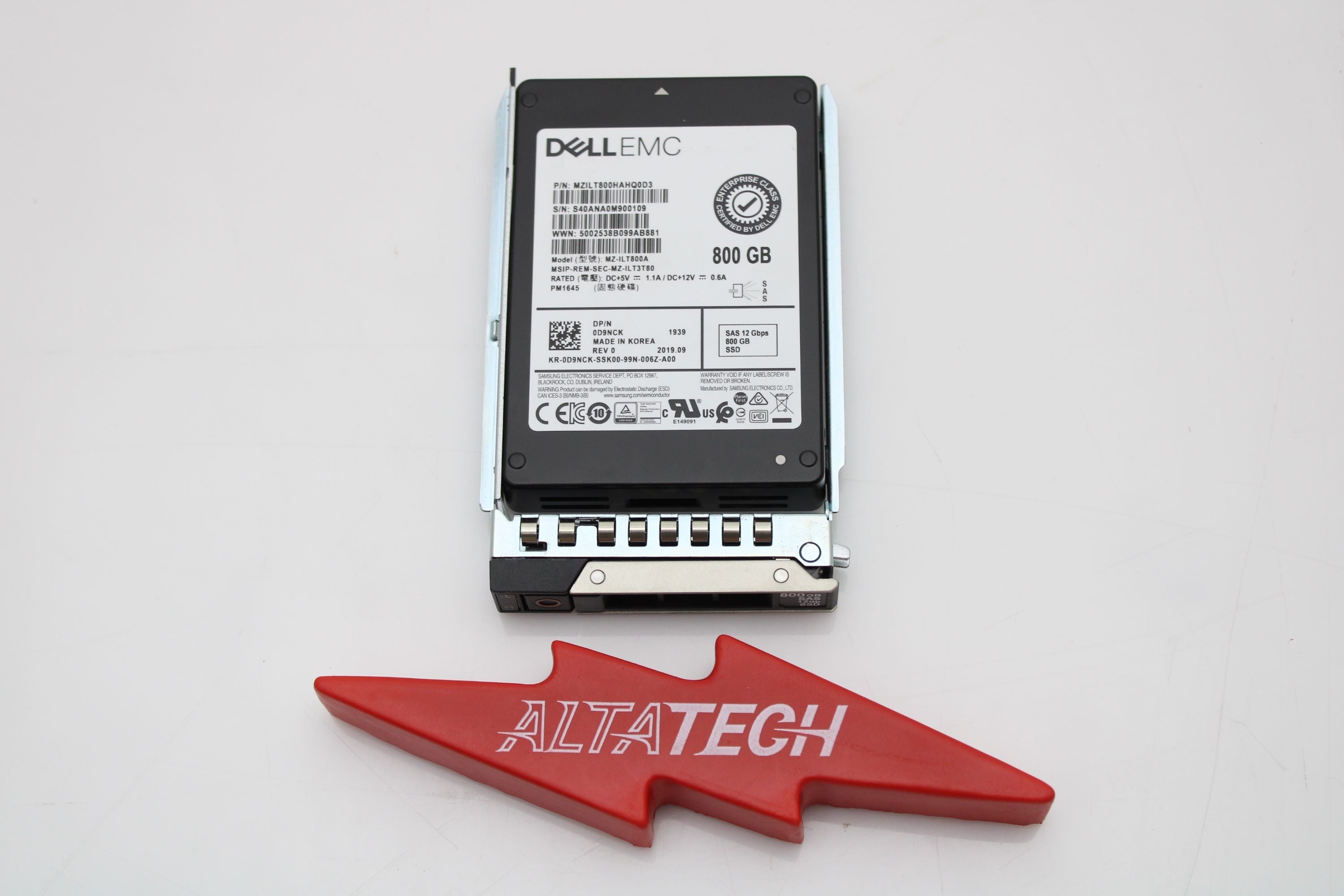 Dell D9NCK 800GB SSD SAS 2.5 12G MU