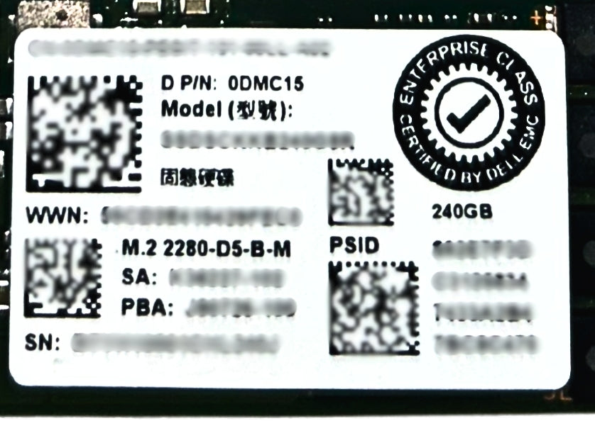 Dell DMC15 240GB SSD SATA 6G M.2 BOSS (2280)