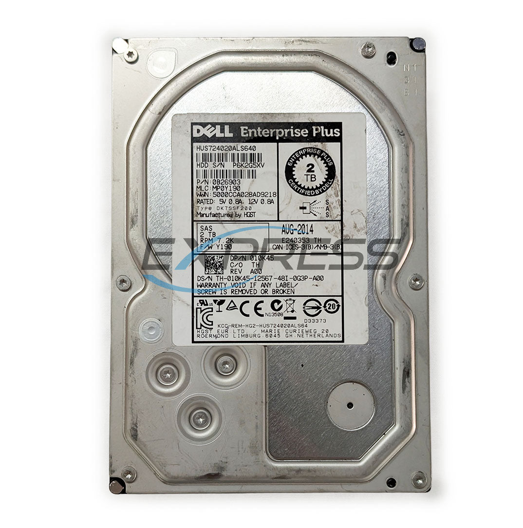 Dell Equallogic 3.5" 2TB 7.2K NL-SAS 6Gbps HDD | 10K45