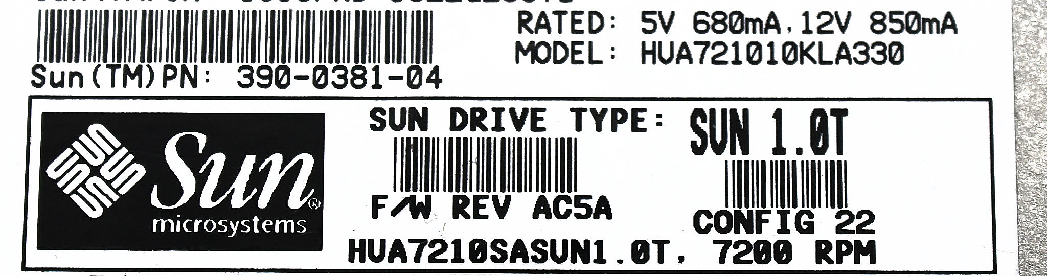 Dell HUA721010KLA330 1TB 7.2K SATA 3.5 3G HDD