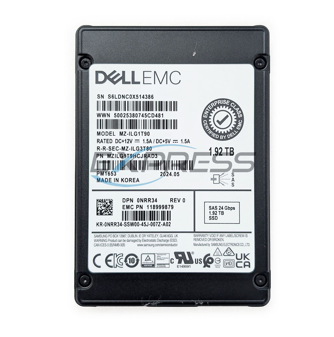 Dell 2.5" 1.92TB SAS 24Gbps ISE RI SSD | VRTN9