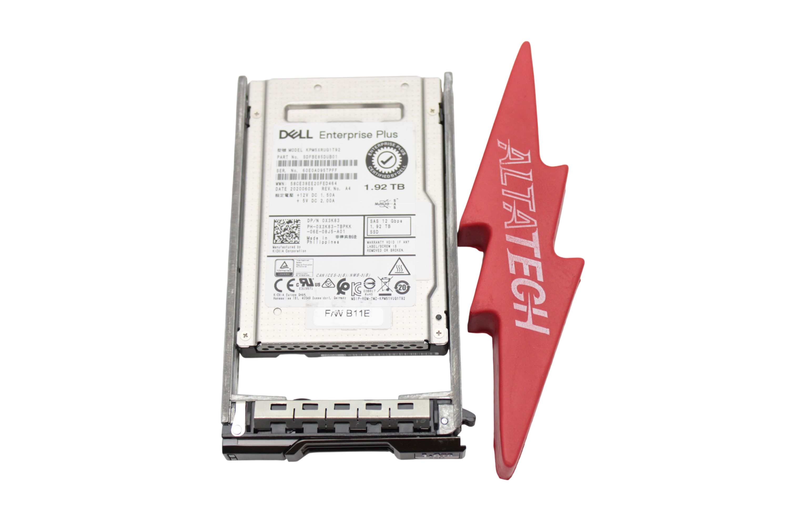 Dell X3K83-CML 1.92TB SSD SAS 2.5 12G E+ KPM5XRUG1T92 / SDFBE85DAB01