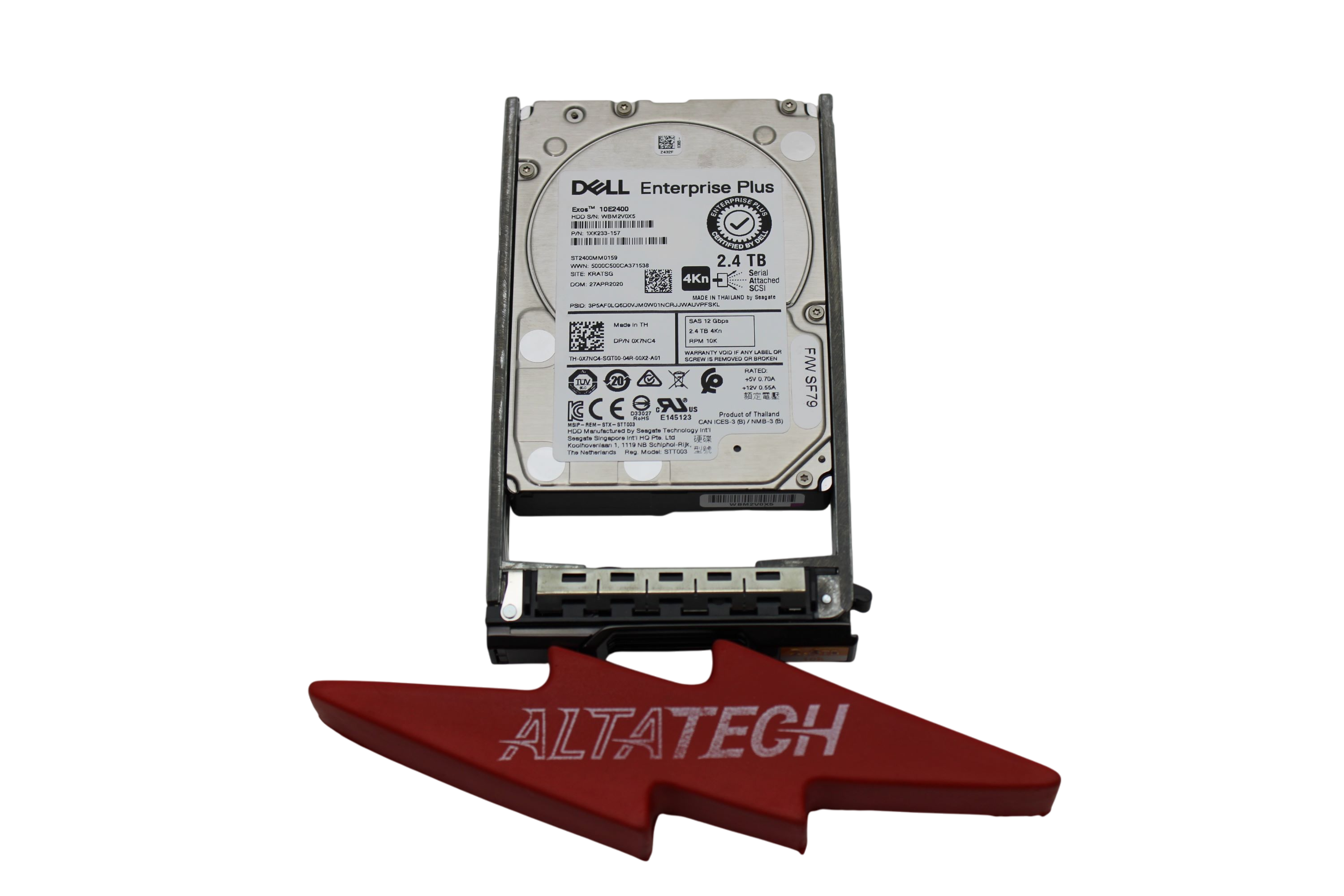 Dell X7NC4-CML 2.4TB 10K SAS 2.5 12G SED 4K ST2400MM0159 / 1XK233-157
