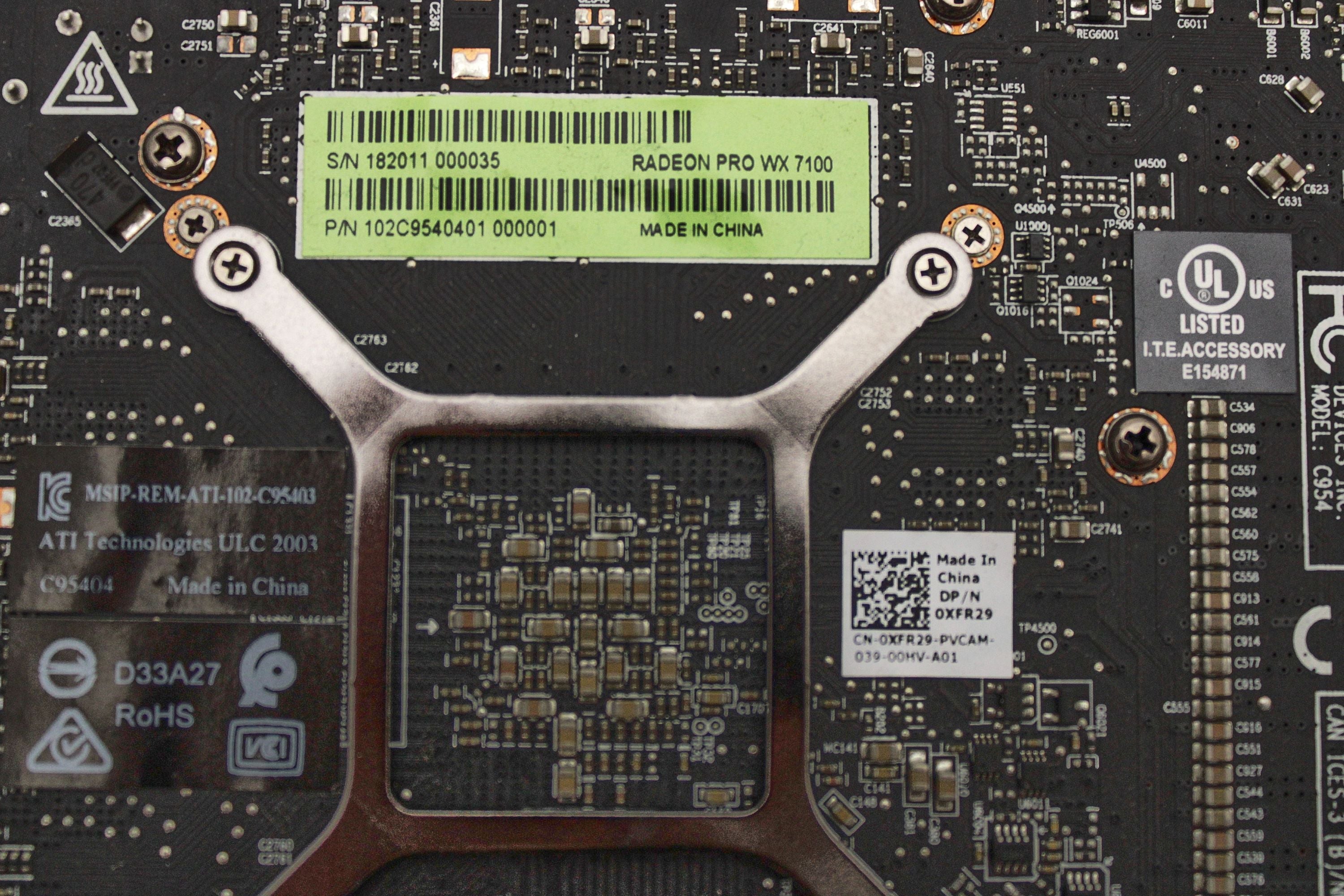 Dell XFR29 AMD RADEON PRO WX7100 8GB 4 DP FH