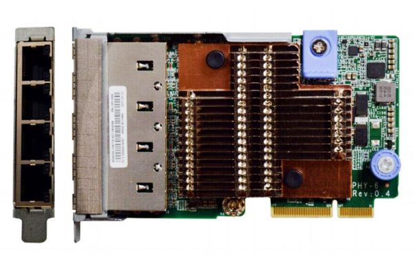 7ZT7A00549 - Lenovo 10Gbps 10GBase-T Quad Ports RJ-45 LOM Network Adapter for ThinkSystem