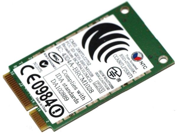B00UXHOFOW - Broadcom BroadCom BCM94312MCG DW1395 Mini PCI-Express PCIe Wireless WLAN Wifi Card 802.11 ABG for Dell JR356 WX781