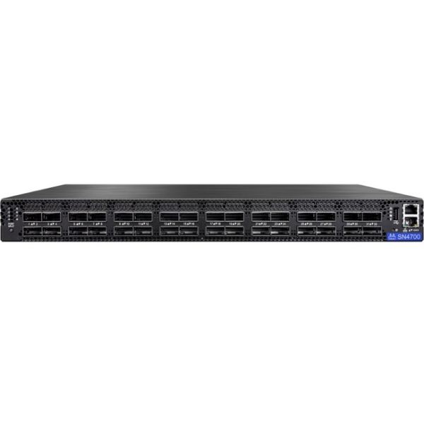 MSN4700-WS2RO - Mellanox Spectrum-3 SN4700 Series 32-Ports 400GbE QSFPDD 1U Network Switch