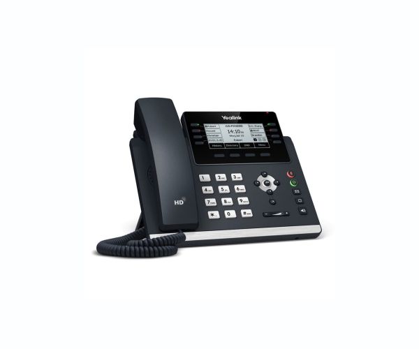 SIP-T43U - Yealink T43U 12-Lines Dual-Port Ethernet 3.7-inch LCD IP Phone