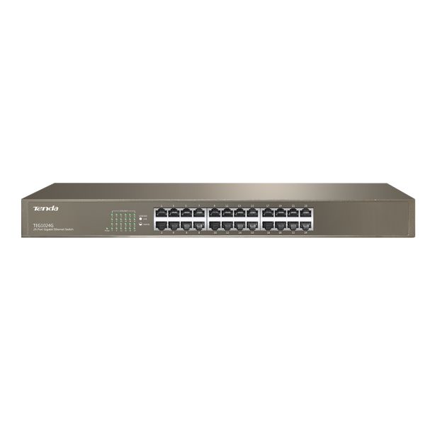 TEG1024G - Tenda 24-Ports 10/100/1000BASE-T Ethernet Rack-mountable Network Switch