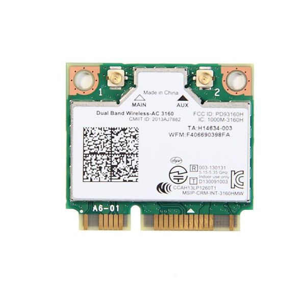 VRC88 - Dell WiFi Card DW1707 802.11b/g/n Internal Mini Bluetooth 4.0 Inspiron 3147