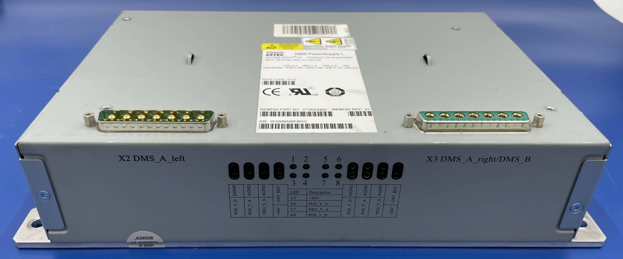 Siemens 10023351 - DMS Power Supply for Somatom CT Rear | Alo Tech Solutions