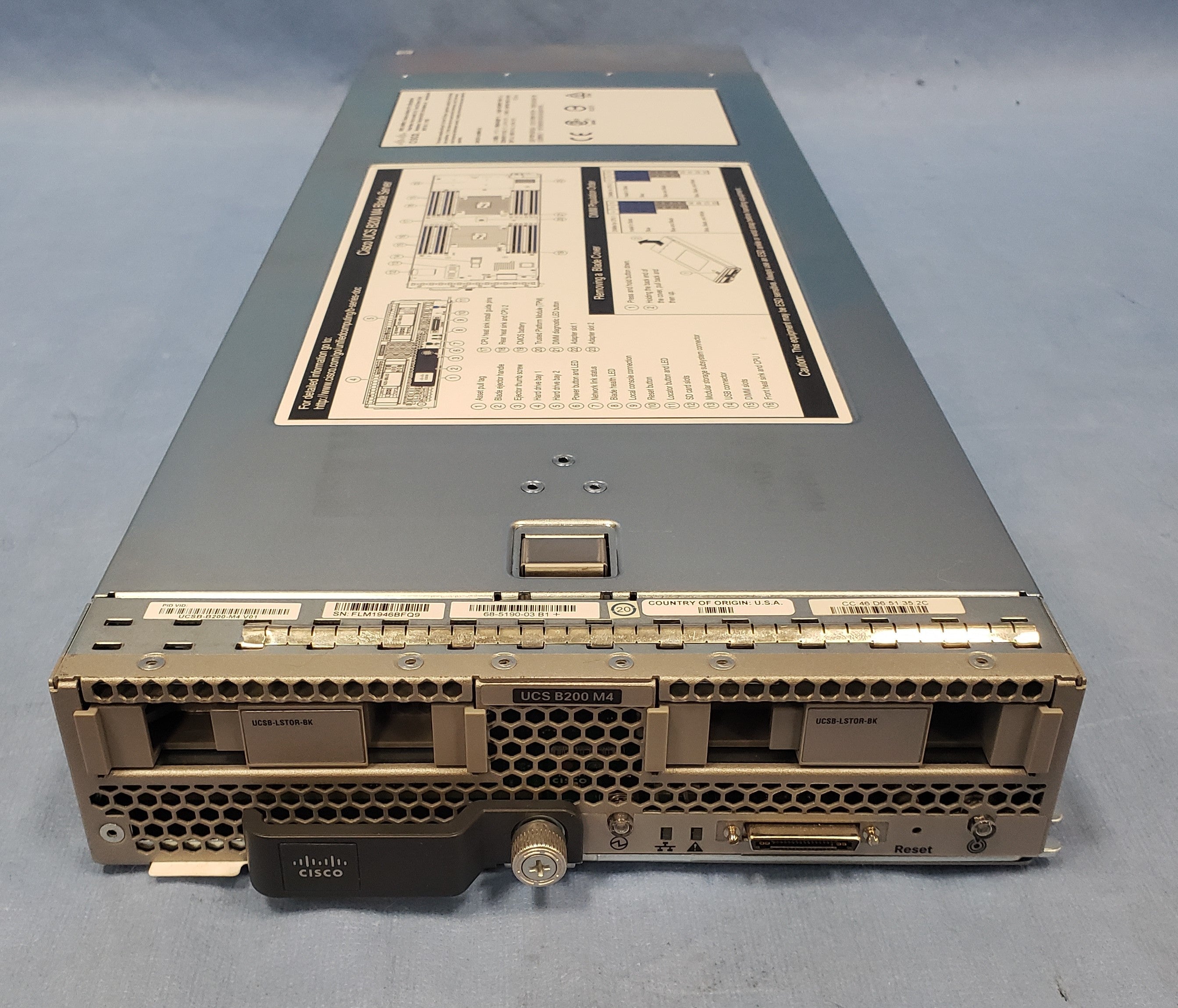 Cisco UCS B200 M4 Blade Server 2x 10 Core E5-2650v3 2.3GHz 20Core 512GB VIC 1340