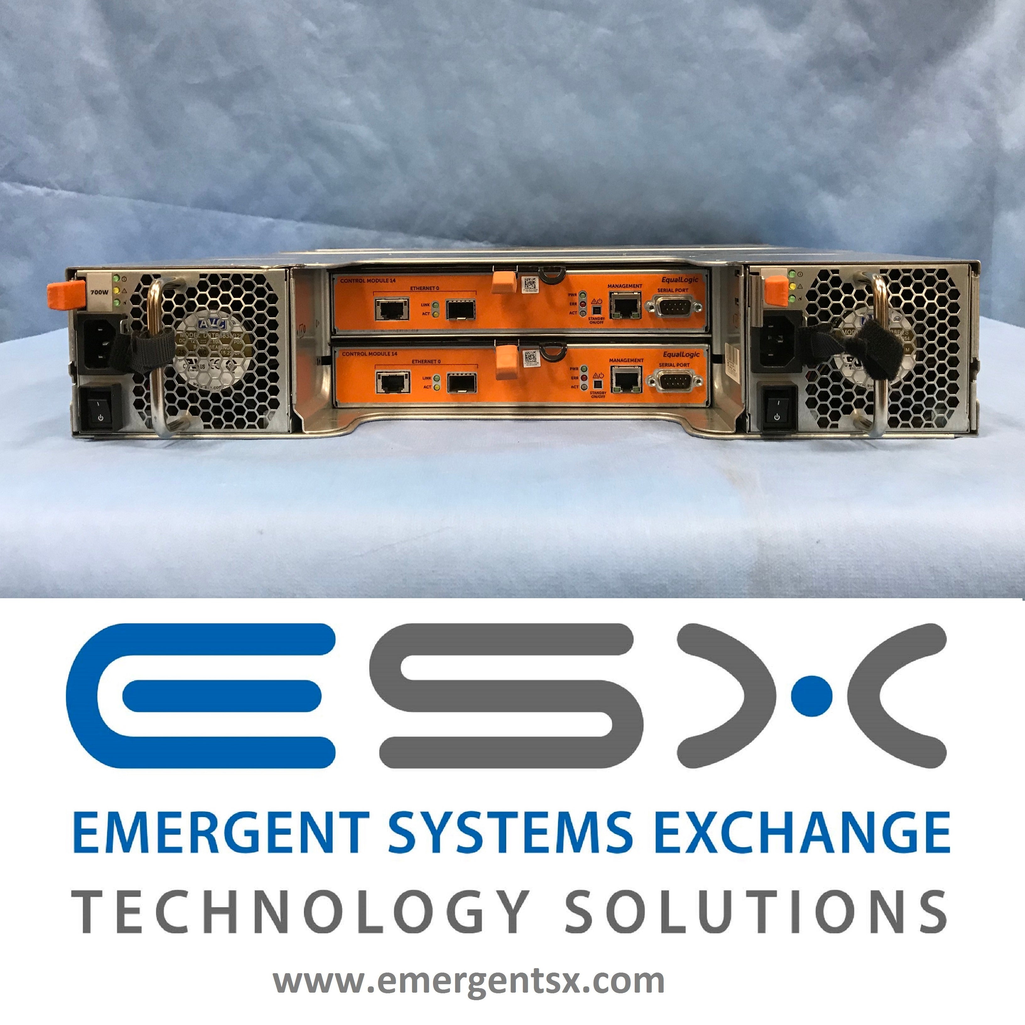 Dell EqualLogic PS6110x Storage Array - 24x 300GB 10k, 2x 10G Controllers 7.2TB
