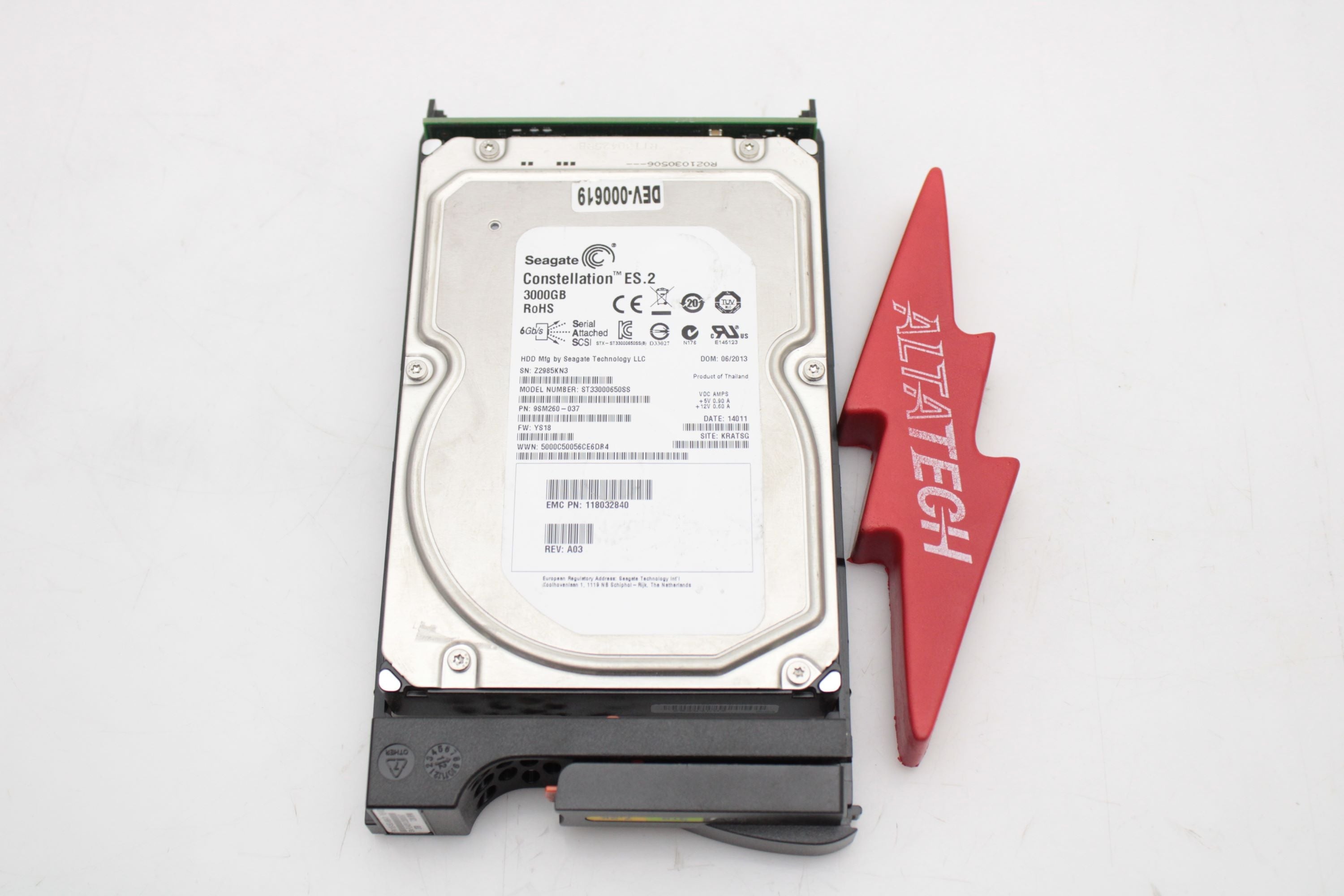 EMC 100-563-998 3TB 7.2K SAS 3.5 6G DD2500