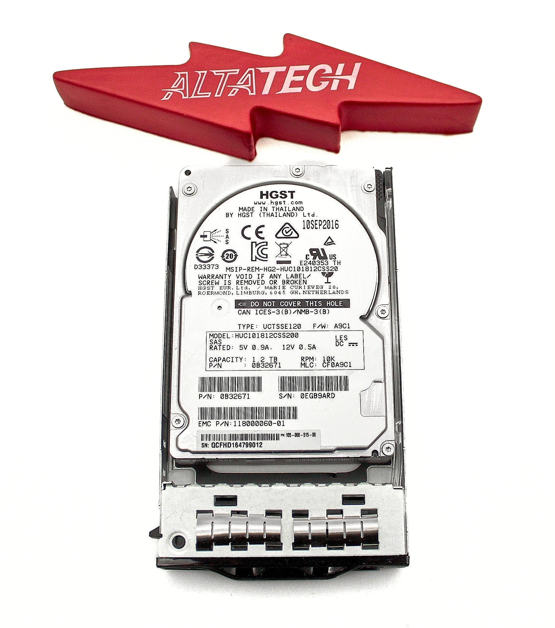 EMC 118000060-01 1.2TB 10K SAS 2.5 12G HDD