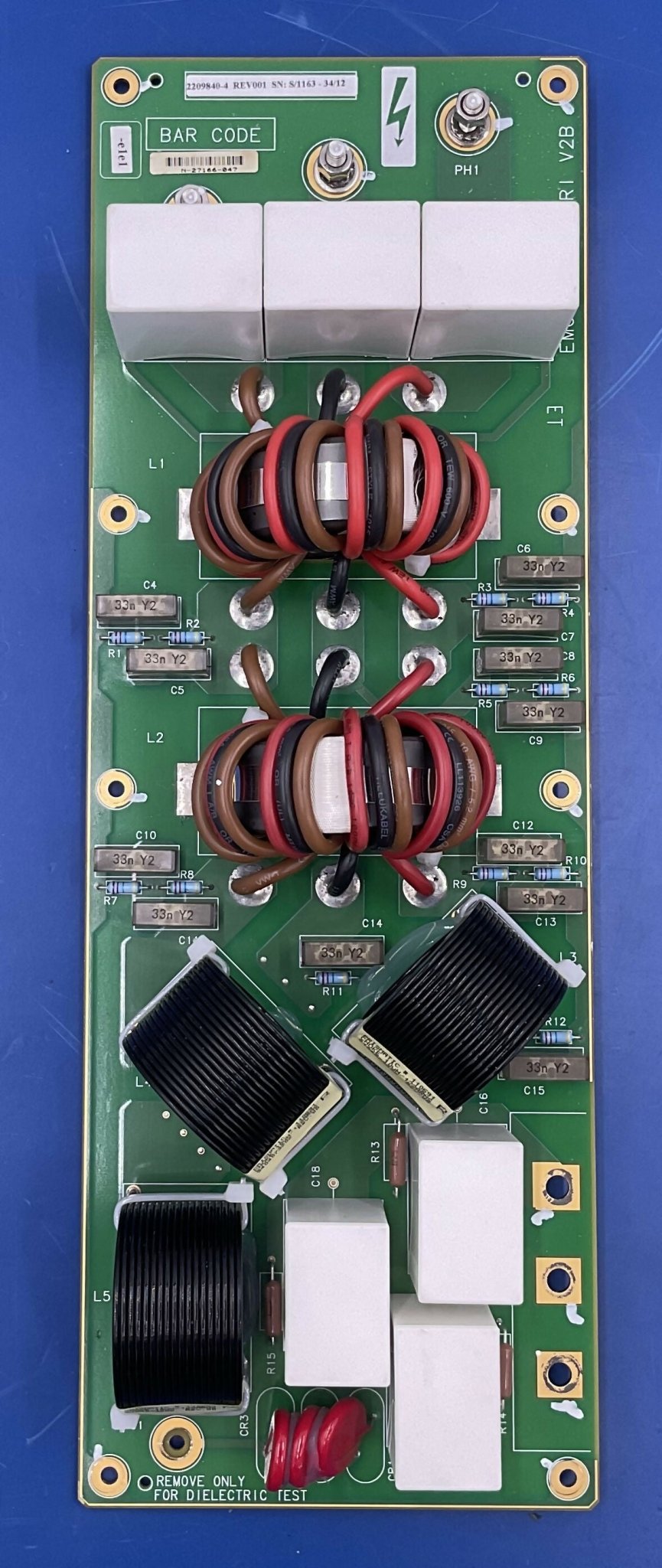 EMC Filter TRI-V2B BOARD (2209840-4 REV-001 GE
