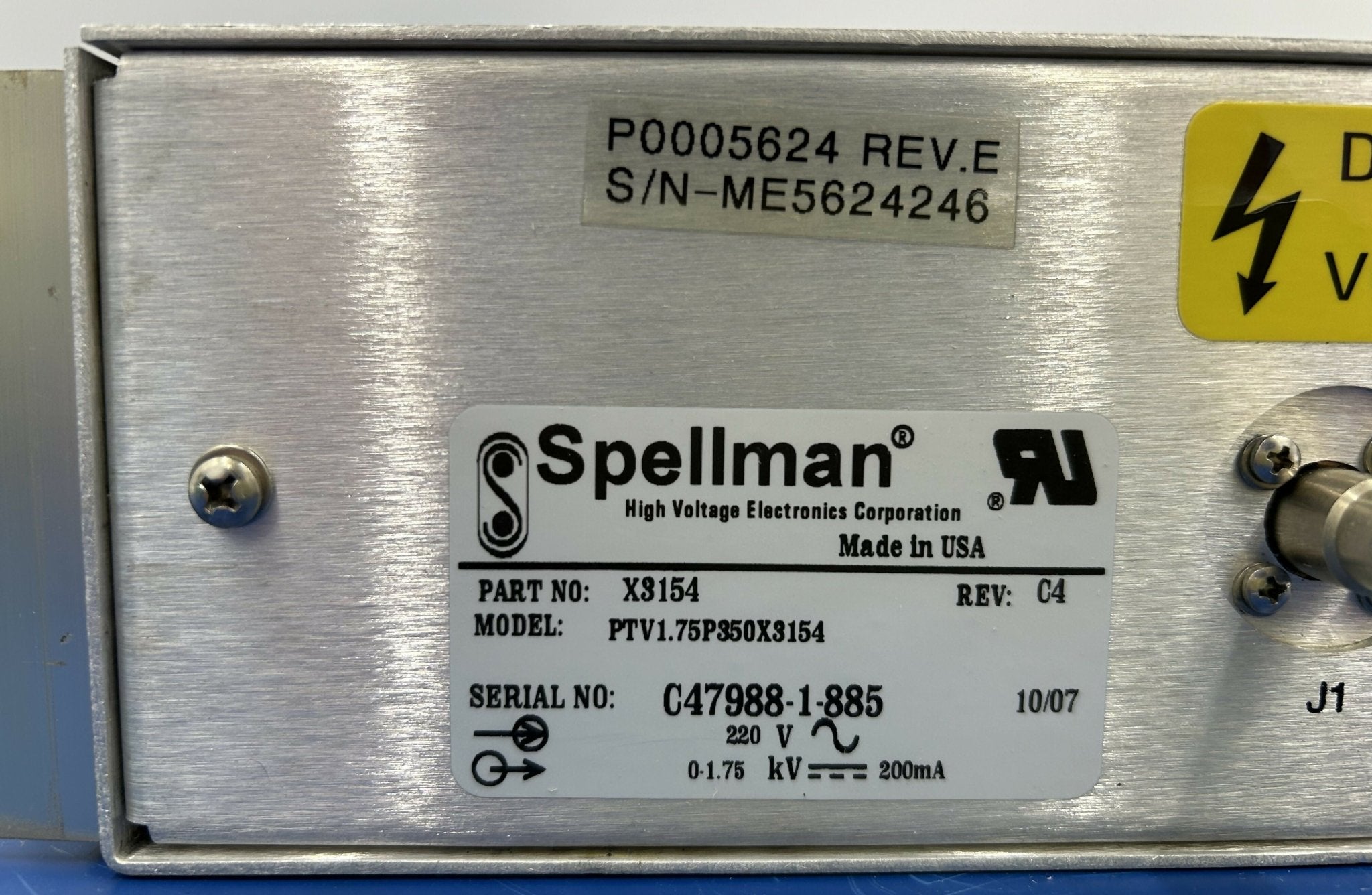 EXACT HV SUPPLY KIT (08726585/8726585/P0005624 SIEMENS/SPELLMAN