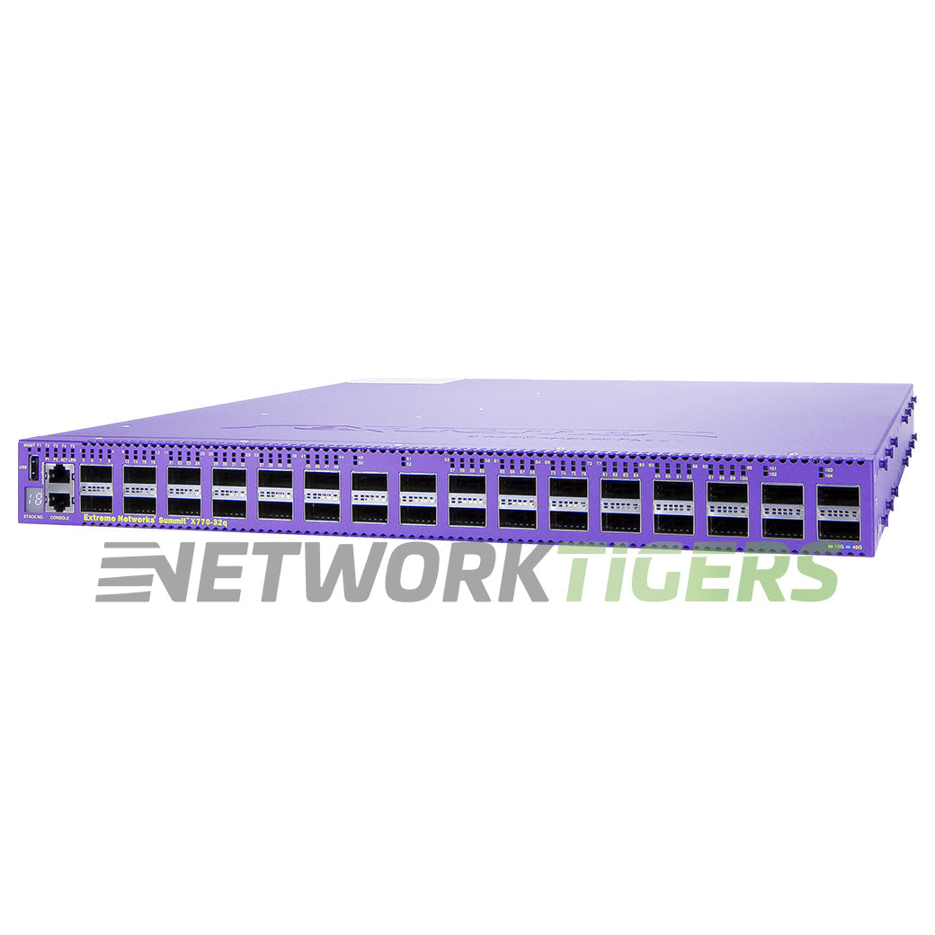 Extreme 17702 ExtremeSwitching X770 X770-32q-BF-AC 32x 40GB QSFP+ B-F Air Switch