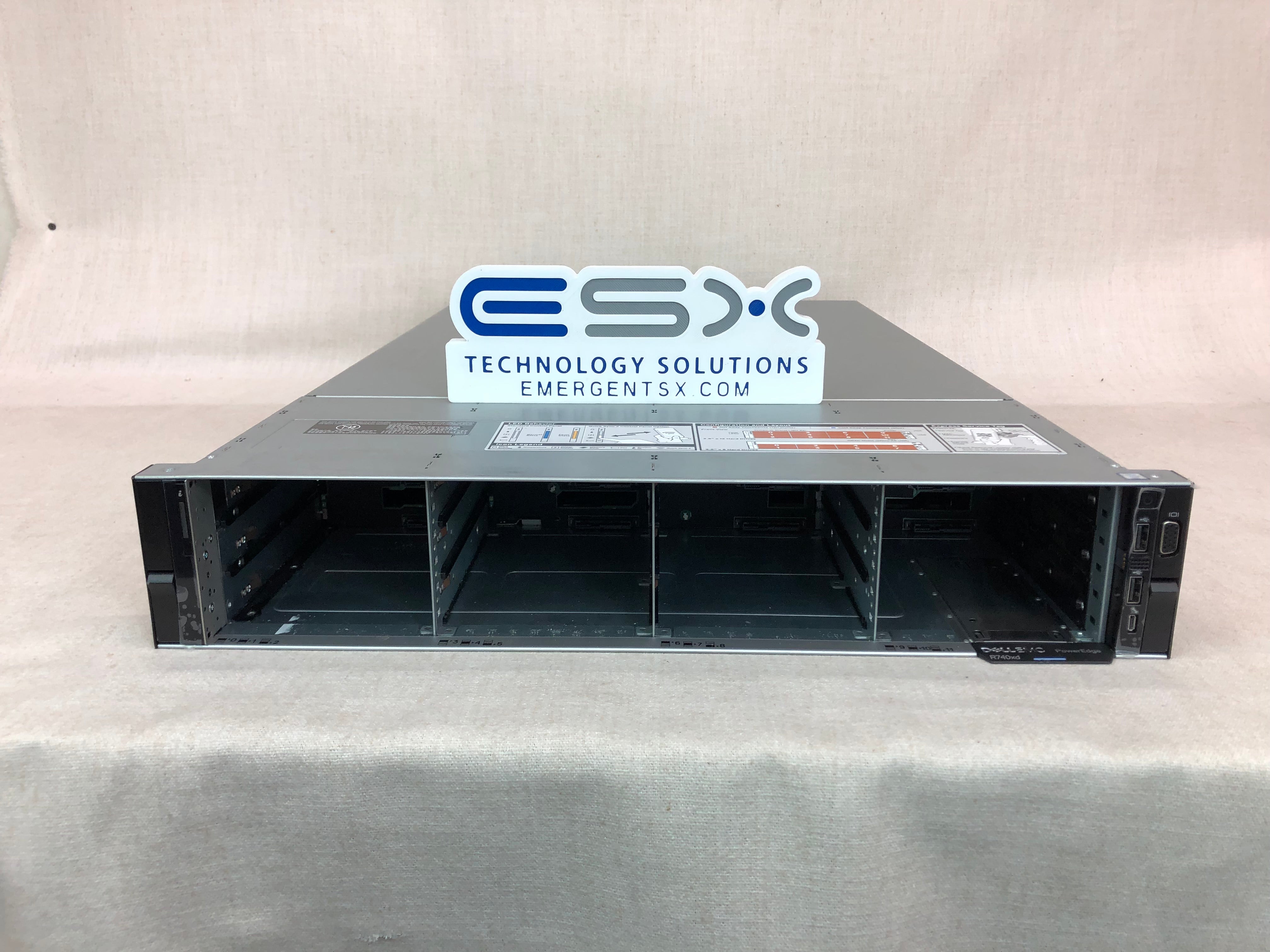192TB Dell PowerEdge R740XD Server– 2x 8C Gold 6134 3.2GHz, 128GB, 12x 16TB, 10G