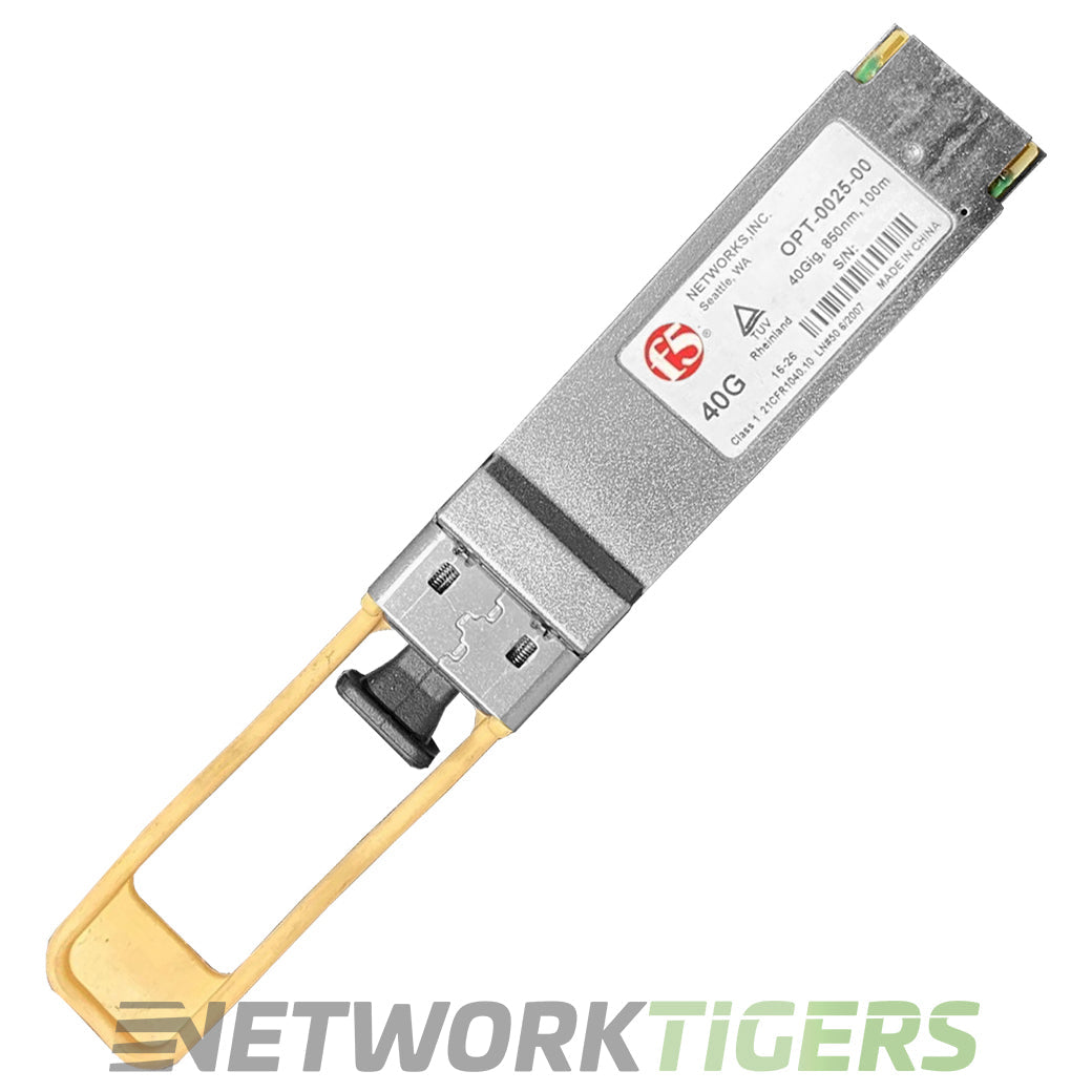 F5 OPT-0025-00 F5-UPG-QSFP+ 40GB BASE-SR4 MPO-12/UPC MMF QSFP+ Transceiver