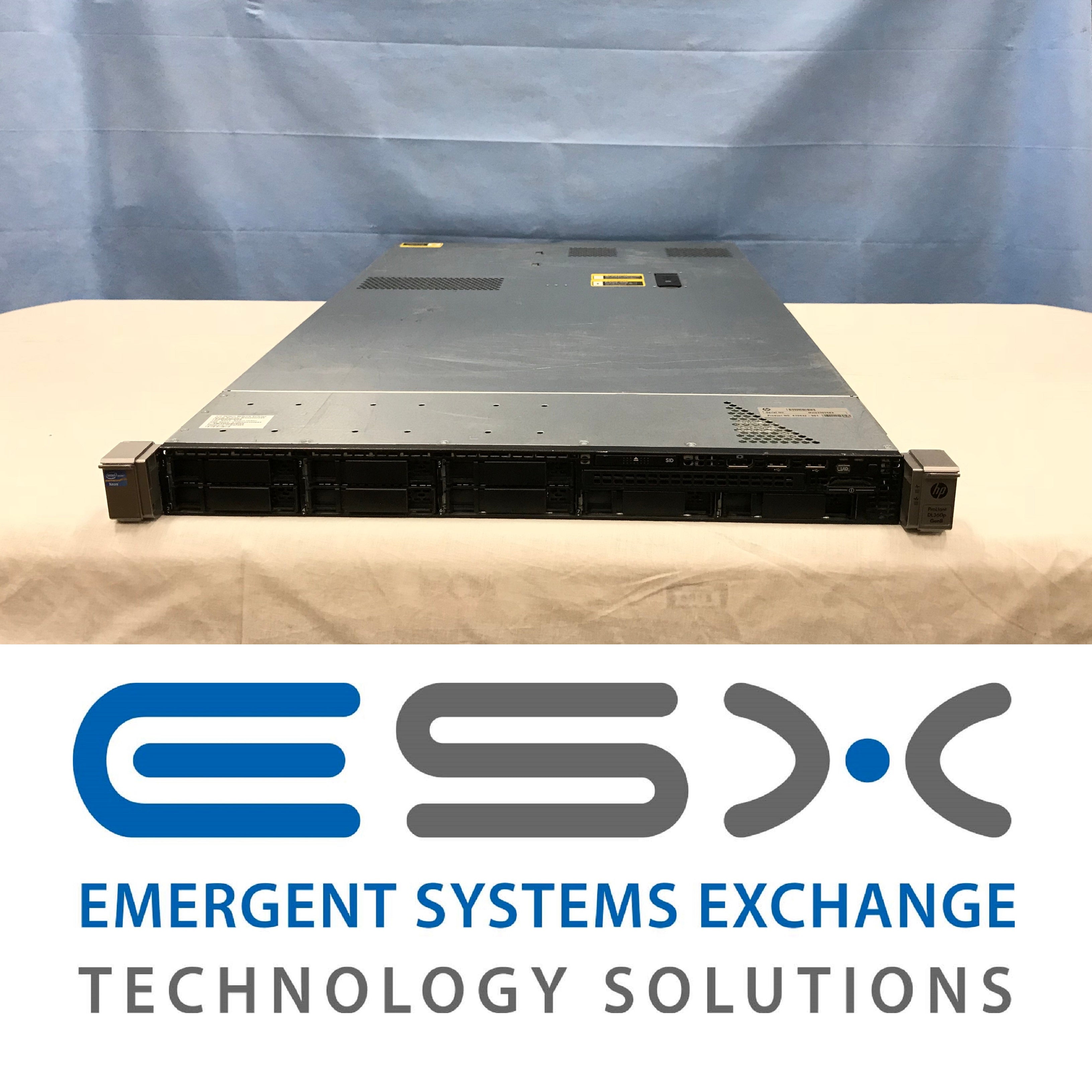 HP Proliant DL360p G8 Server - 2x Intel Quad-Core E5-2609 @ 2.4GHz 128GB P420i