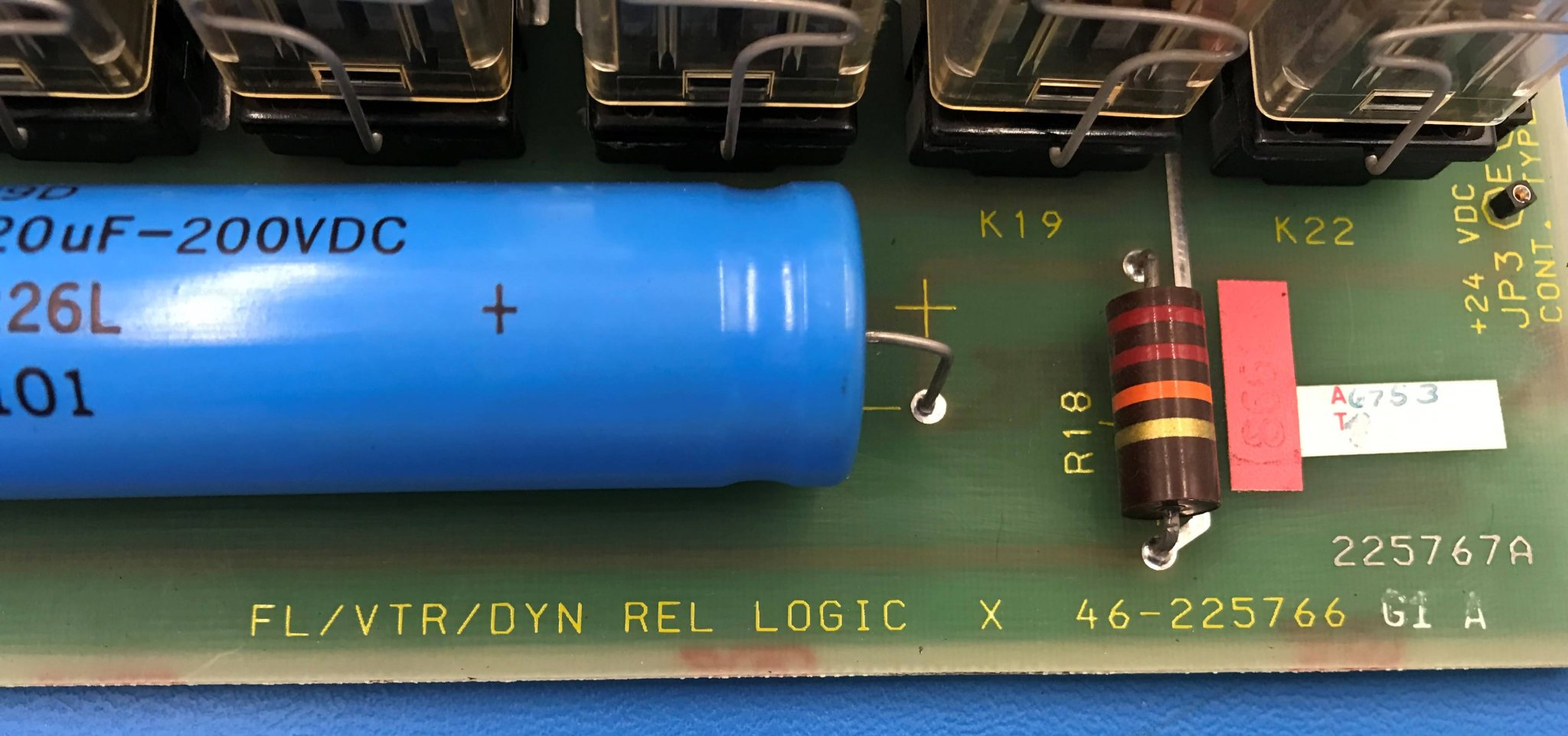 FL/VTR/DYN REL LOGIC X (46-225766 G1 A GE Advantx