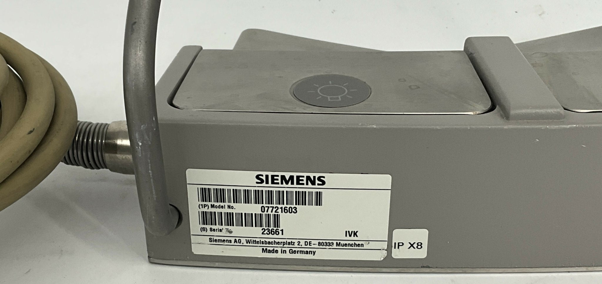 Foot Switch Mono Plug_In (7721603/07721603 Siemens