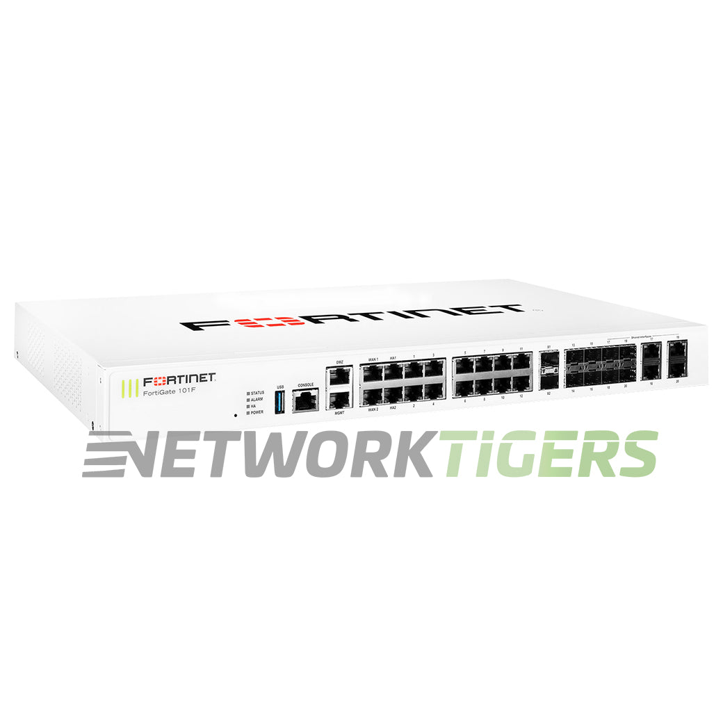 NEW Fortinet FG-101F FortiGate 100F Series 20 Gbps Firewall w/ 1x 480GB SSD