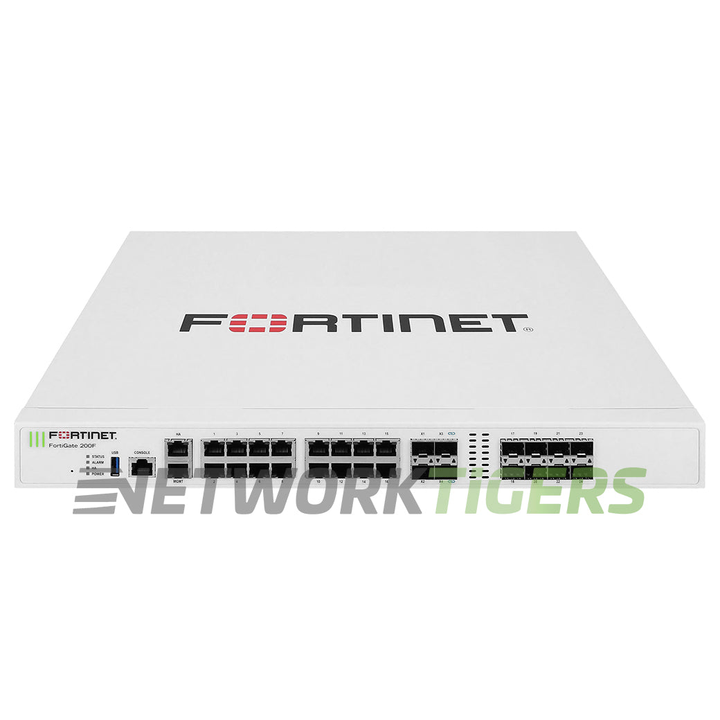 NEW Fortinet FG-200F FortiGate 27 Gbps 18x 1GB RJ-45 8x 1GB SFP 4x SFP+ Firewall