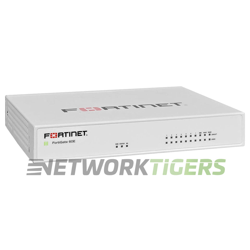 Fortinet FG-60E FortiGate 60E Series 3 Gbps 10-Port RJ45 Network Firewall