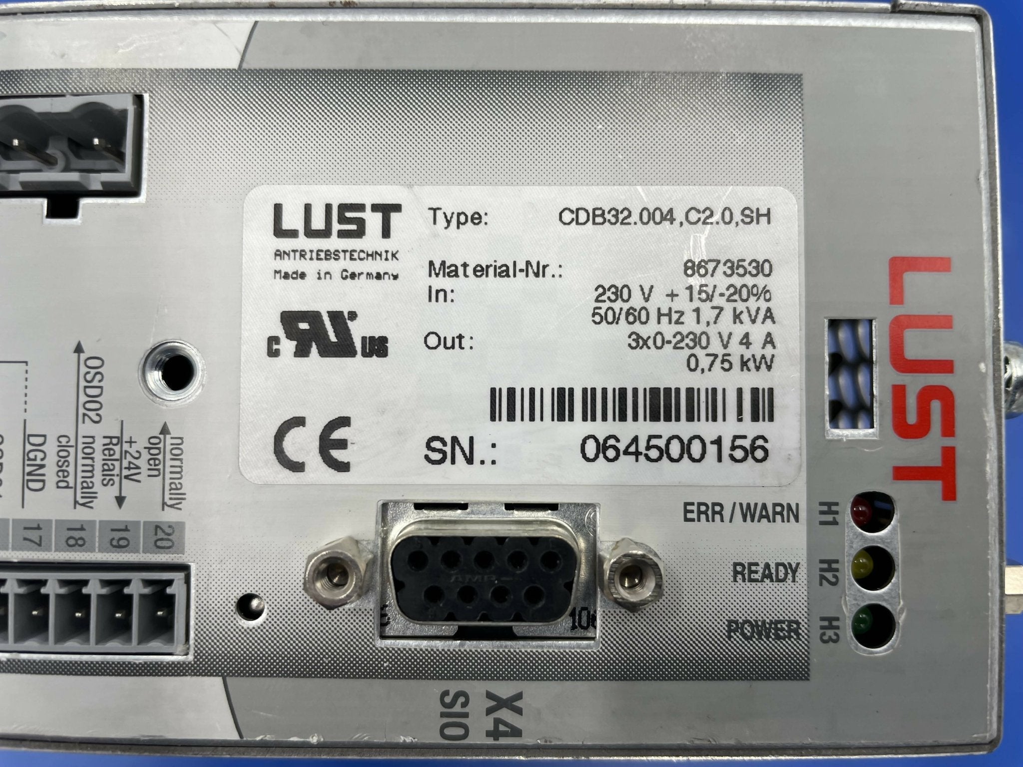 FREQUENCY INVERTER (8673530 SIEMENS/LUST