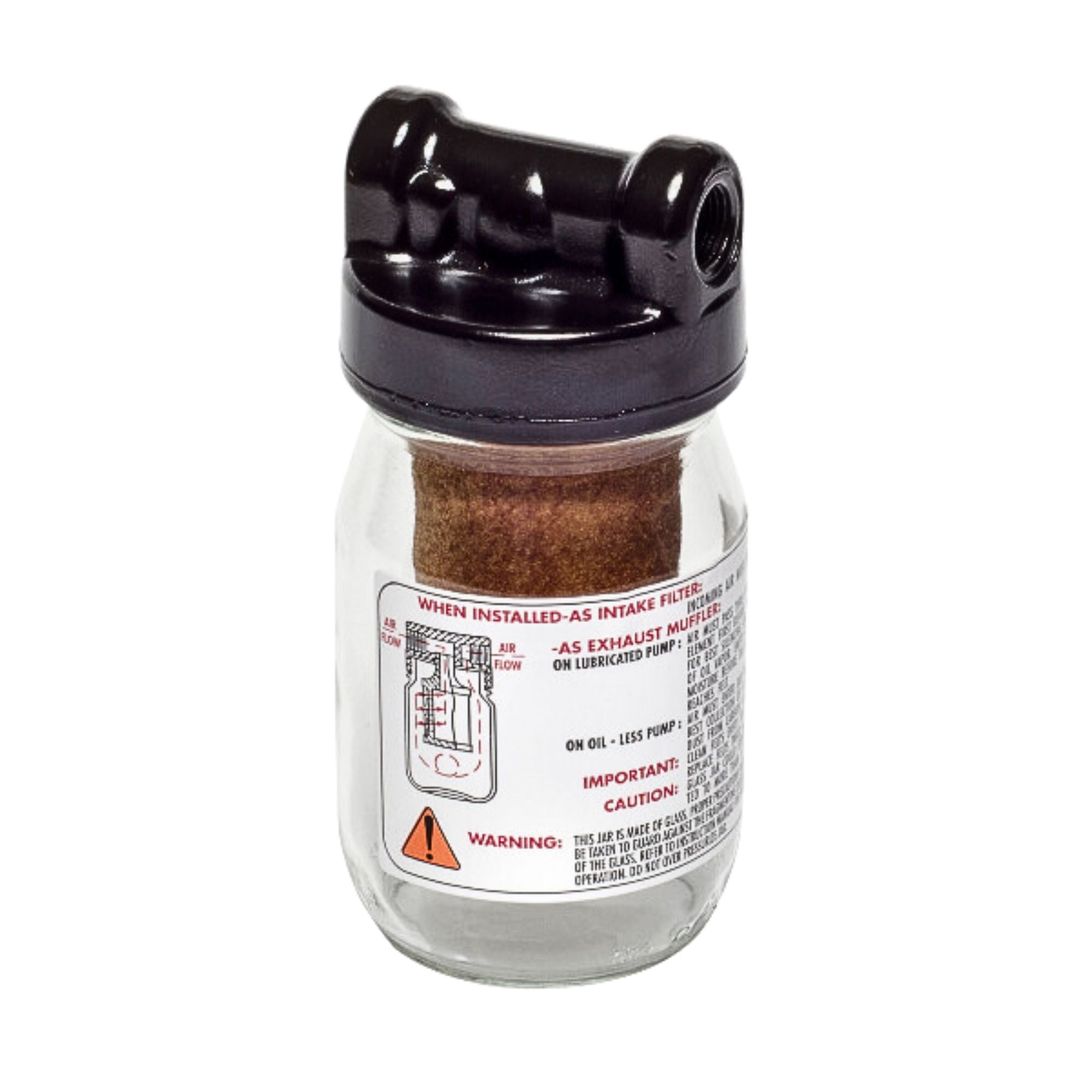 Gast | 16 oz Filter/Muffler, 3/8" NPT, 50 micron | AB599B