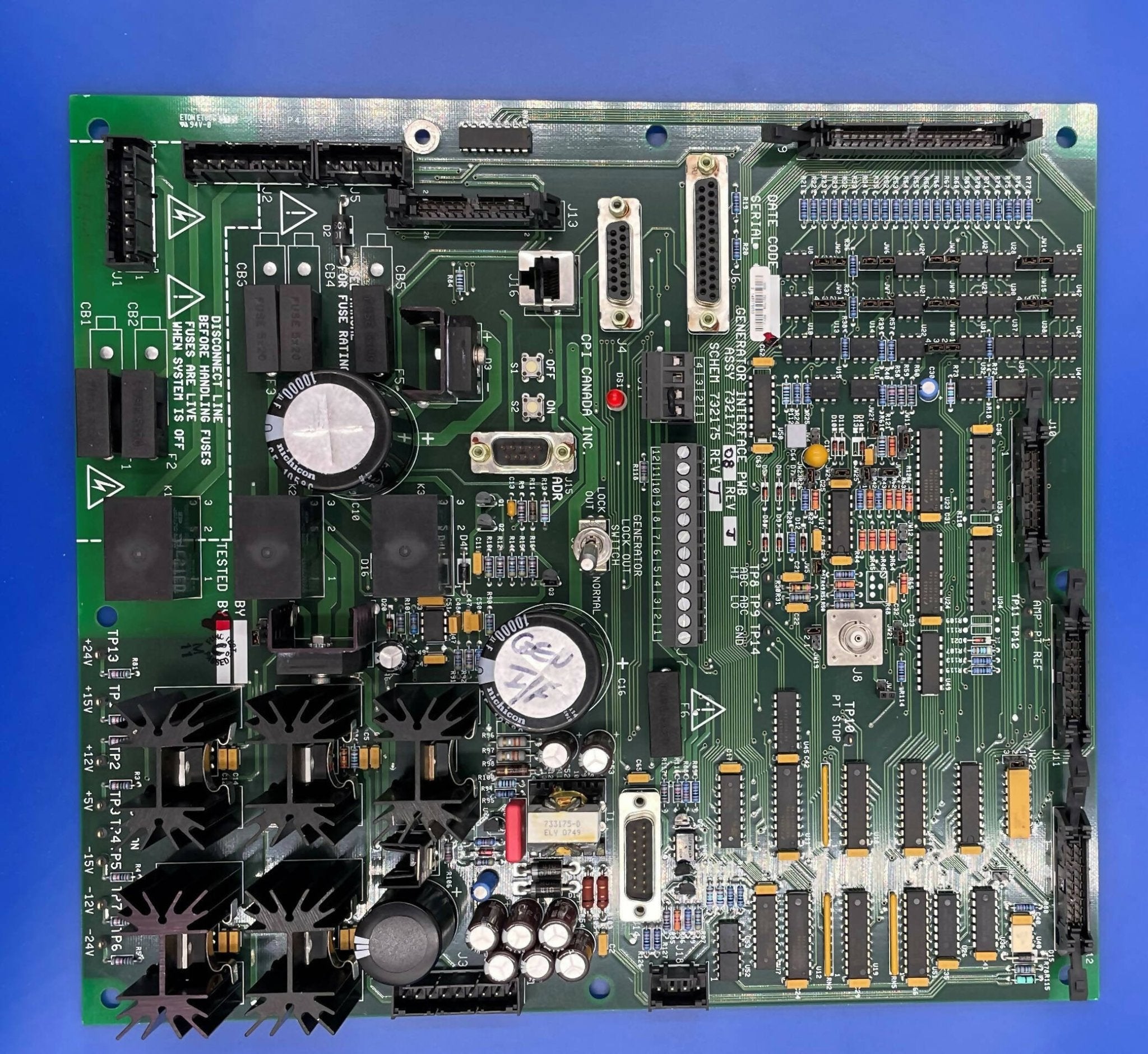 Generator Interface Board (732177-08 Rev-J/732175 Rev-T CPI