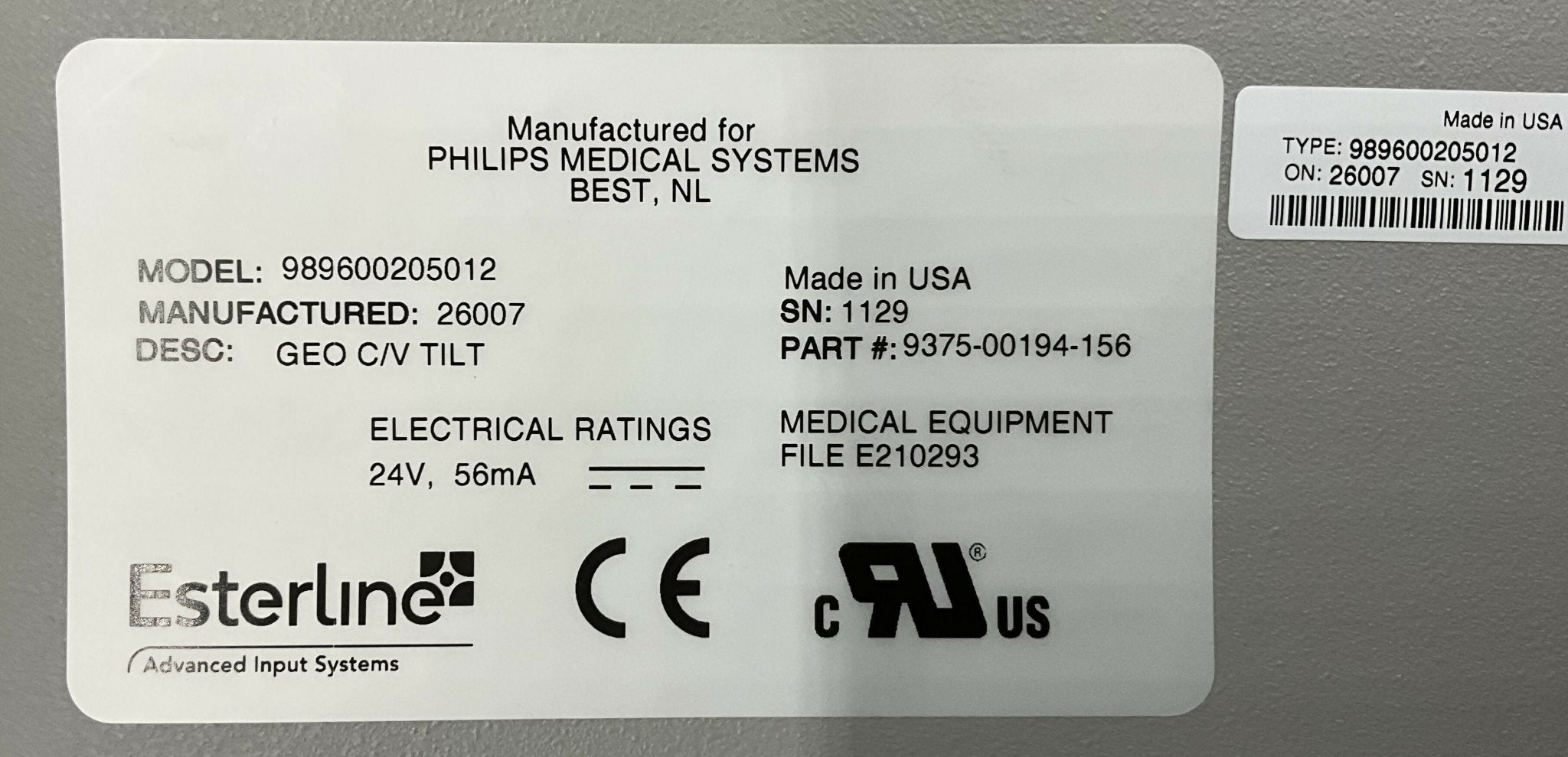 GEO C/V Tilt TSO (9896 002 05012 PHILIPS