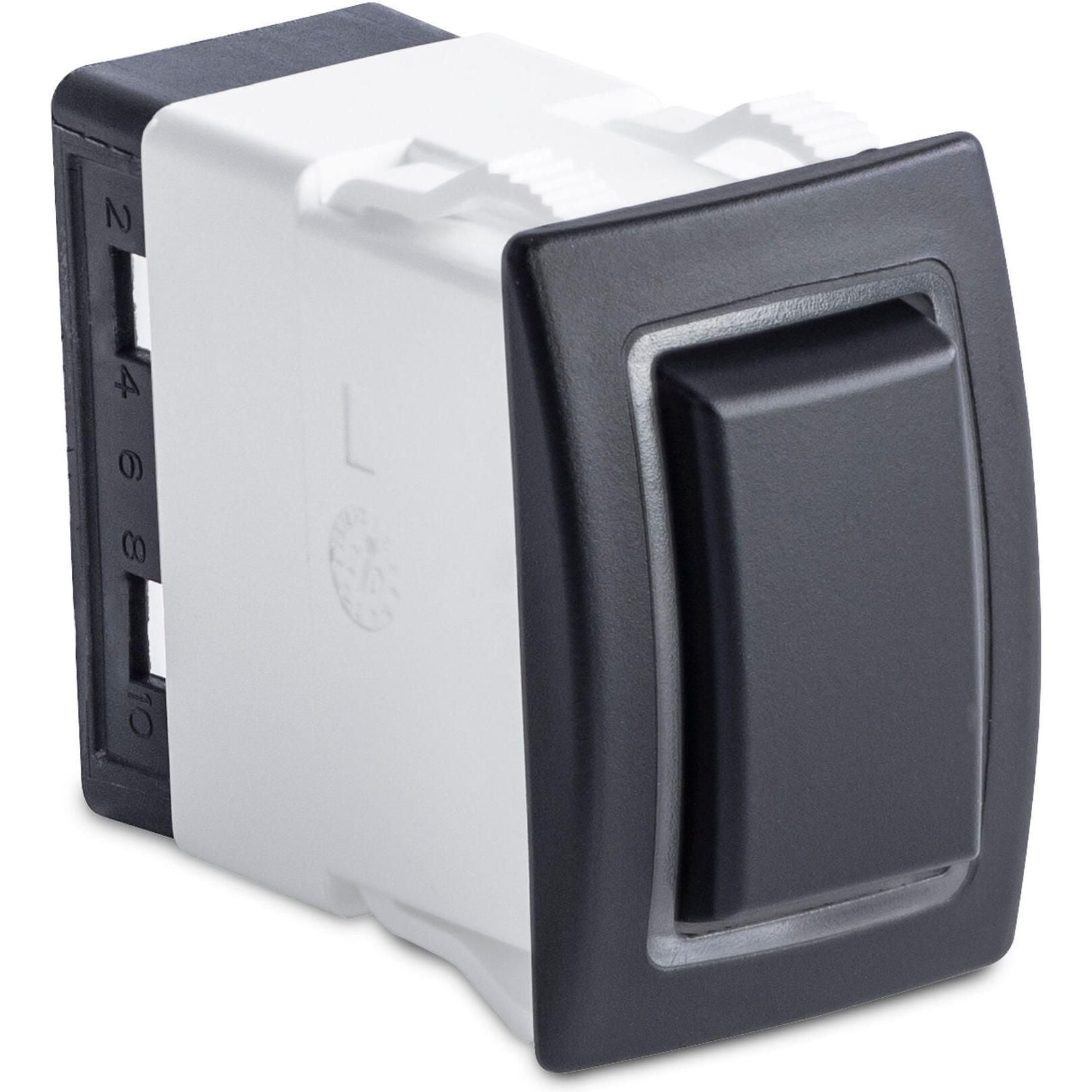 Sierra RK40660G Rocker Switch w/Halo LED Light, ON ON, DPST, Green