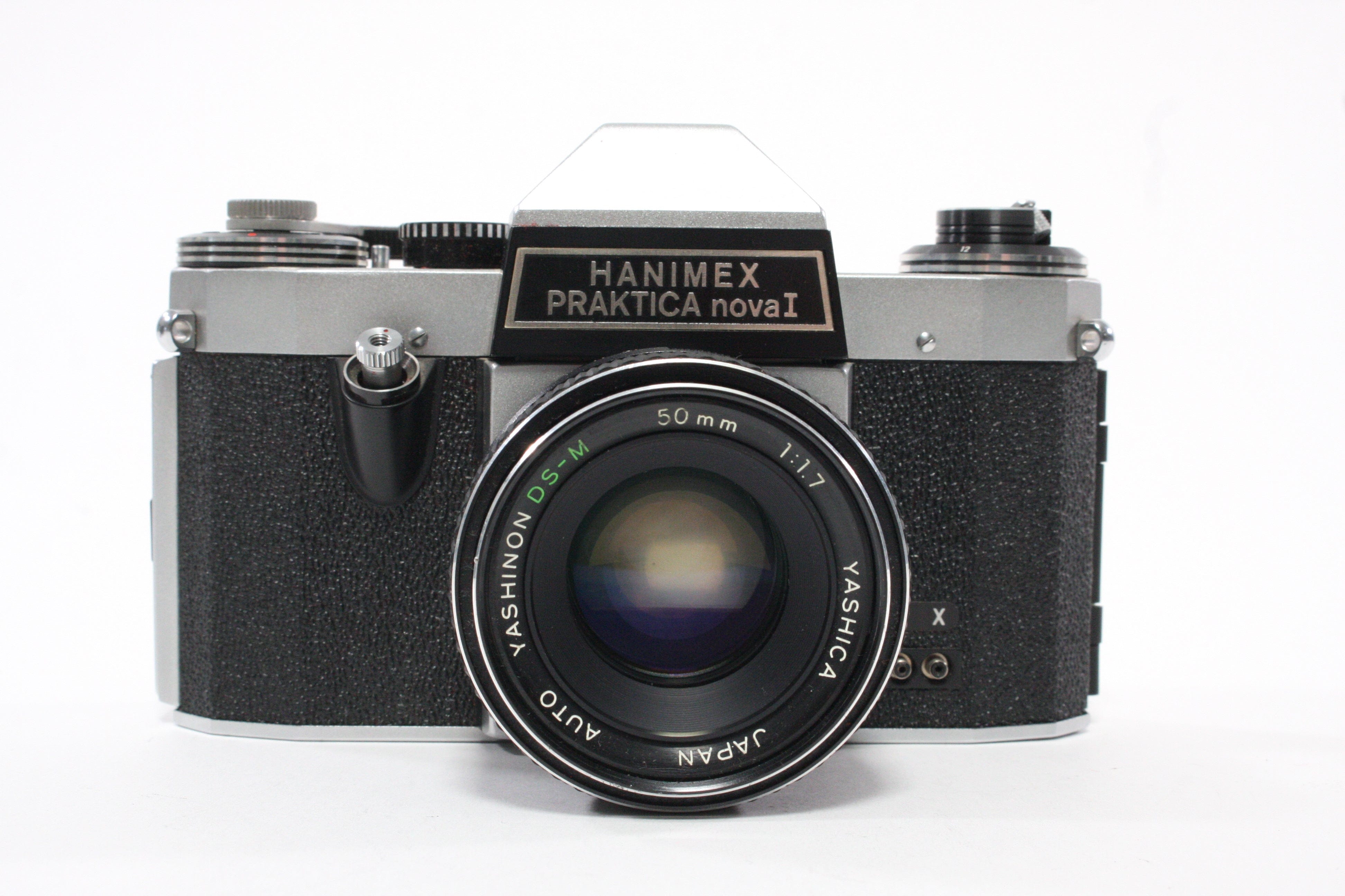 Hanimex Praktica Nova 1 with Yashica 35mm SLR 50mm f/1.7 Lens and Case