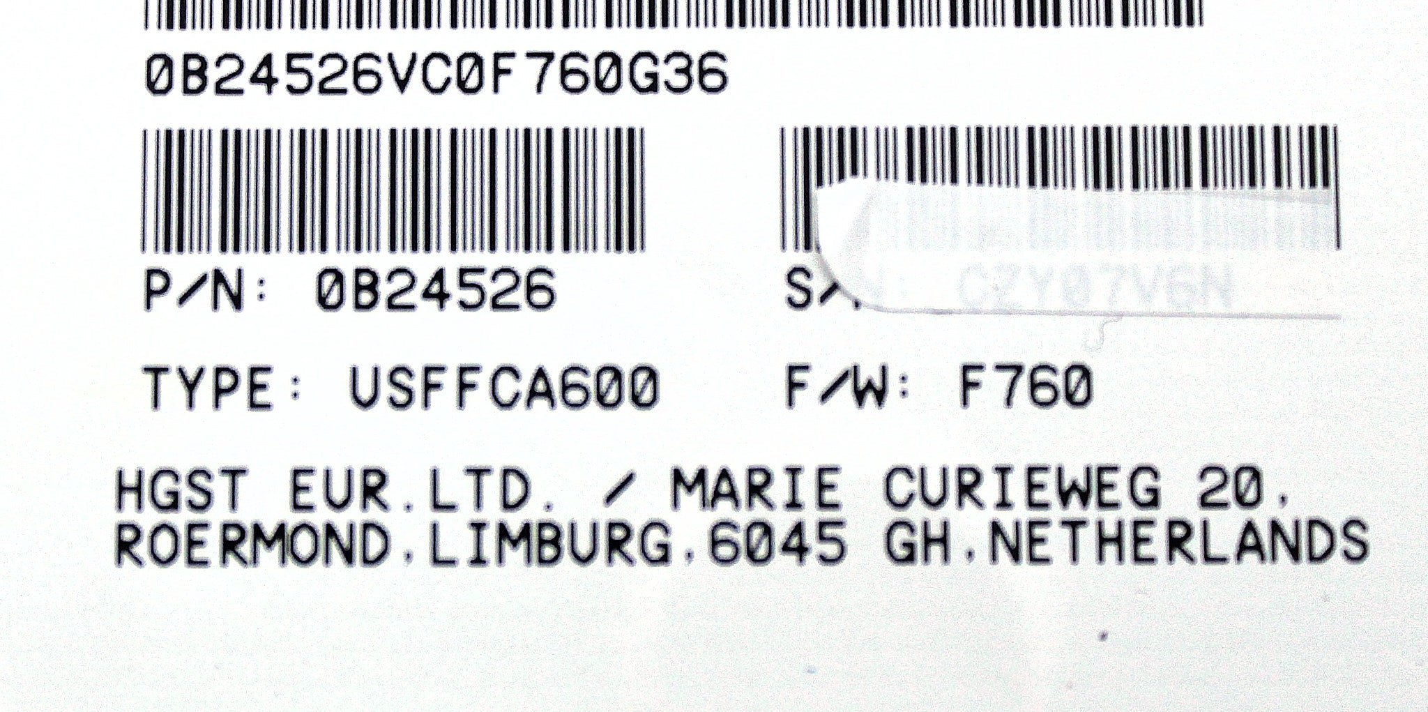 HP 0B24526 600GB 15K LFF FC HDD (3PAR)