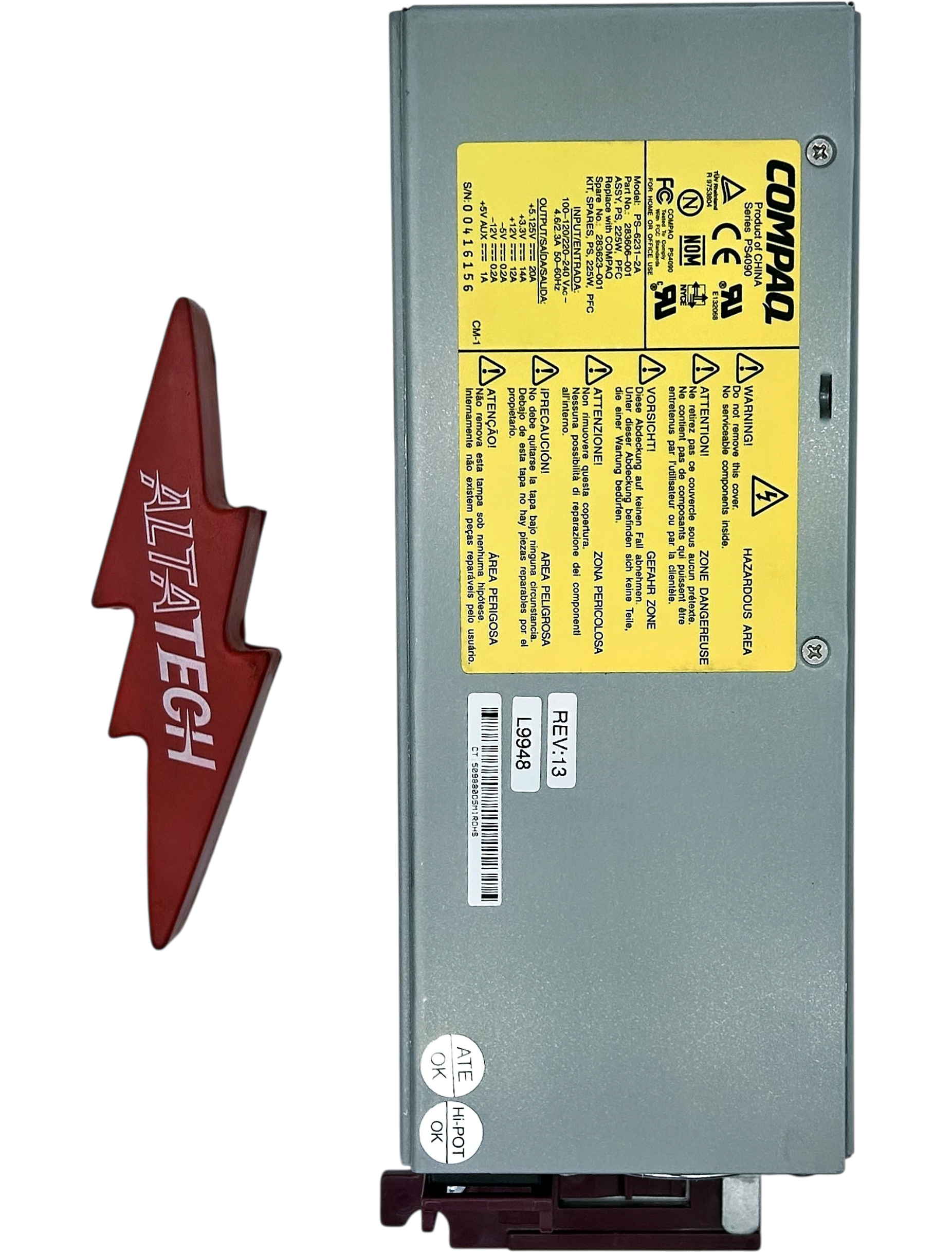 HP 283623-001 225W POWER SUPPLY