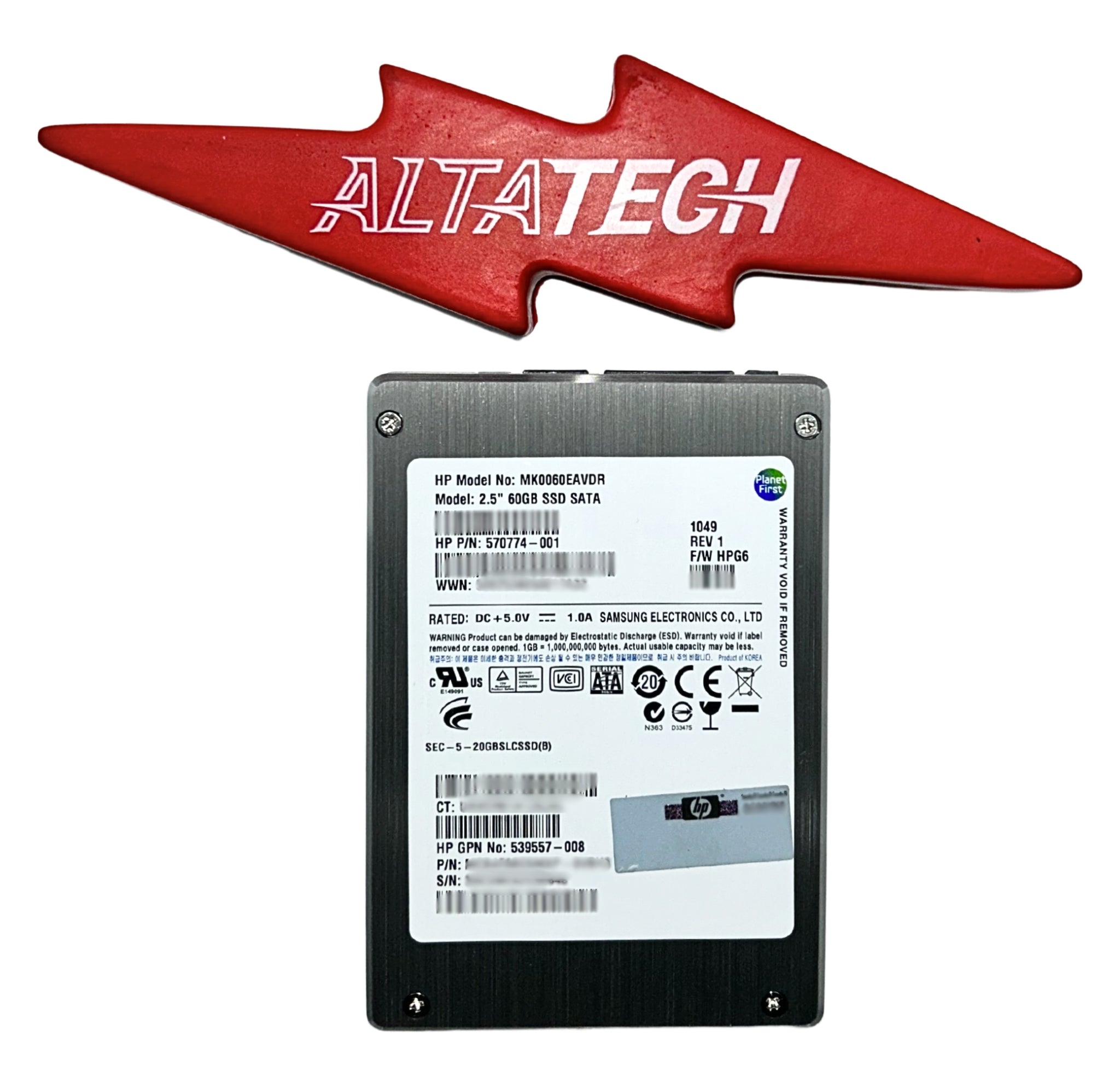 HP 570774-001 60GB SATA SSD SFF-SAM