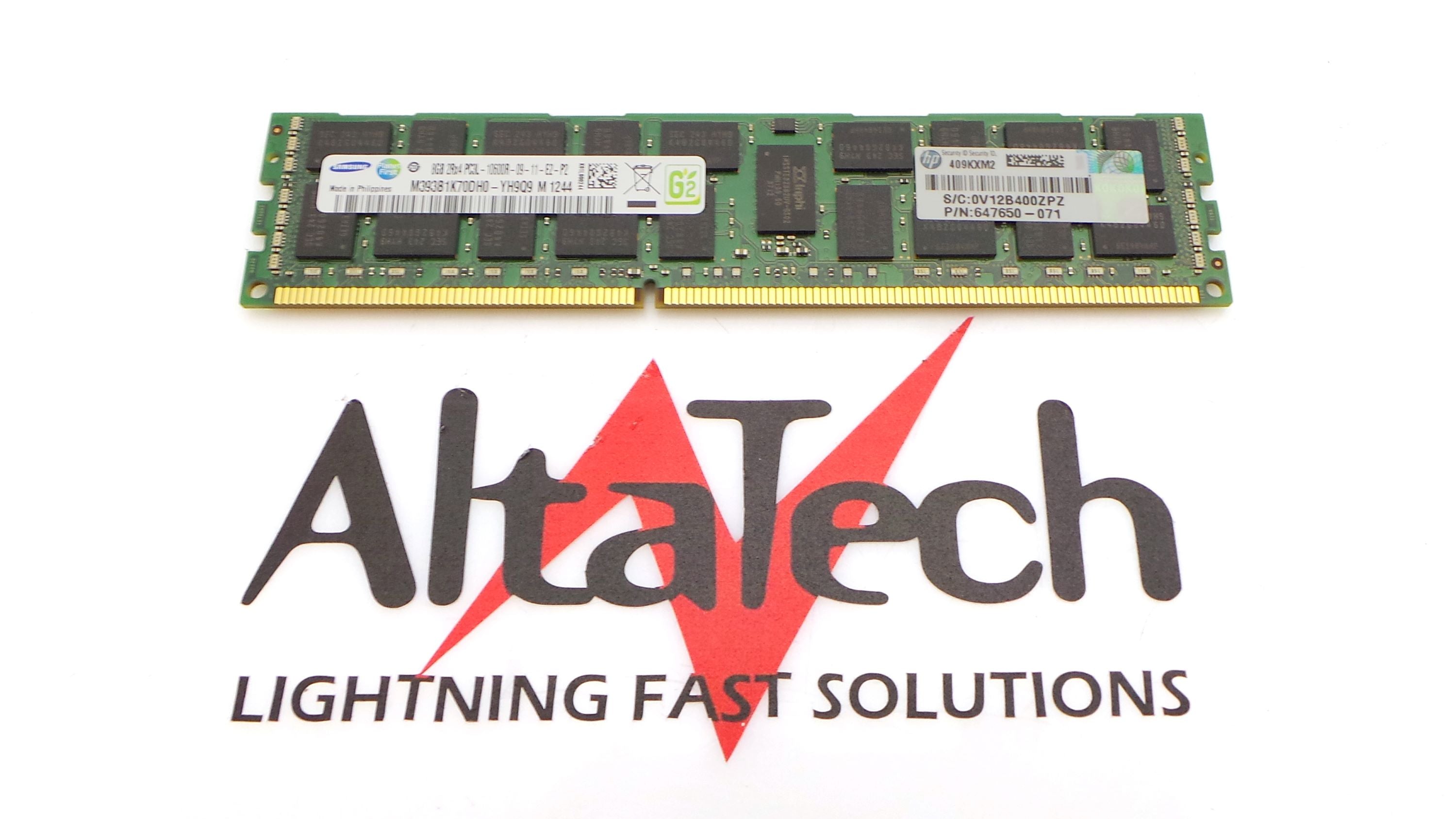 HP 647897-B21 8GB PC3L-10600R DDR3-1333 2RX4 ECC