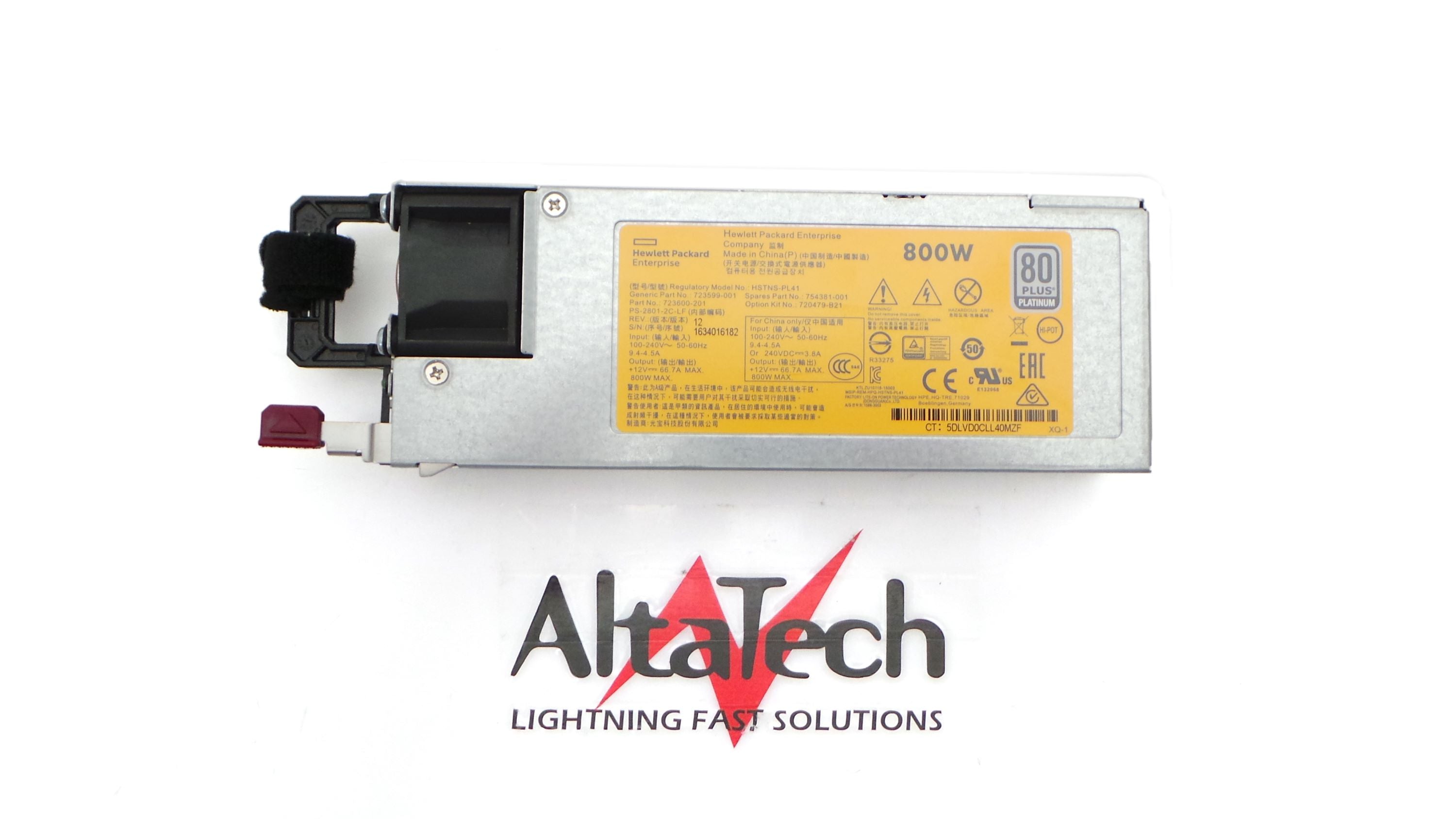 HP 720479-B21 800W Flex Slot Platinum Power Supply