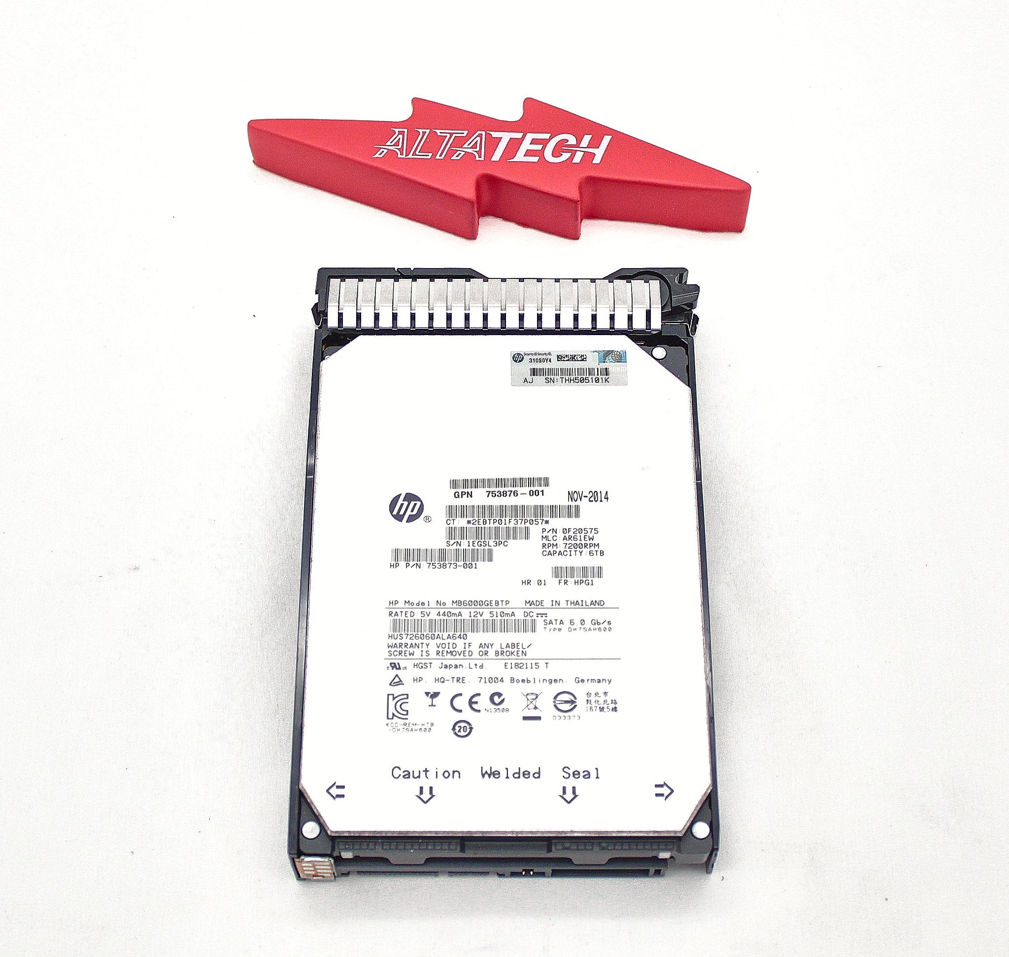 HP 753874-B21 6TB 6G 7.2K LFF SATA MDL SC HDD