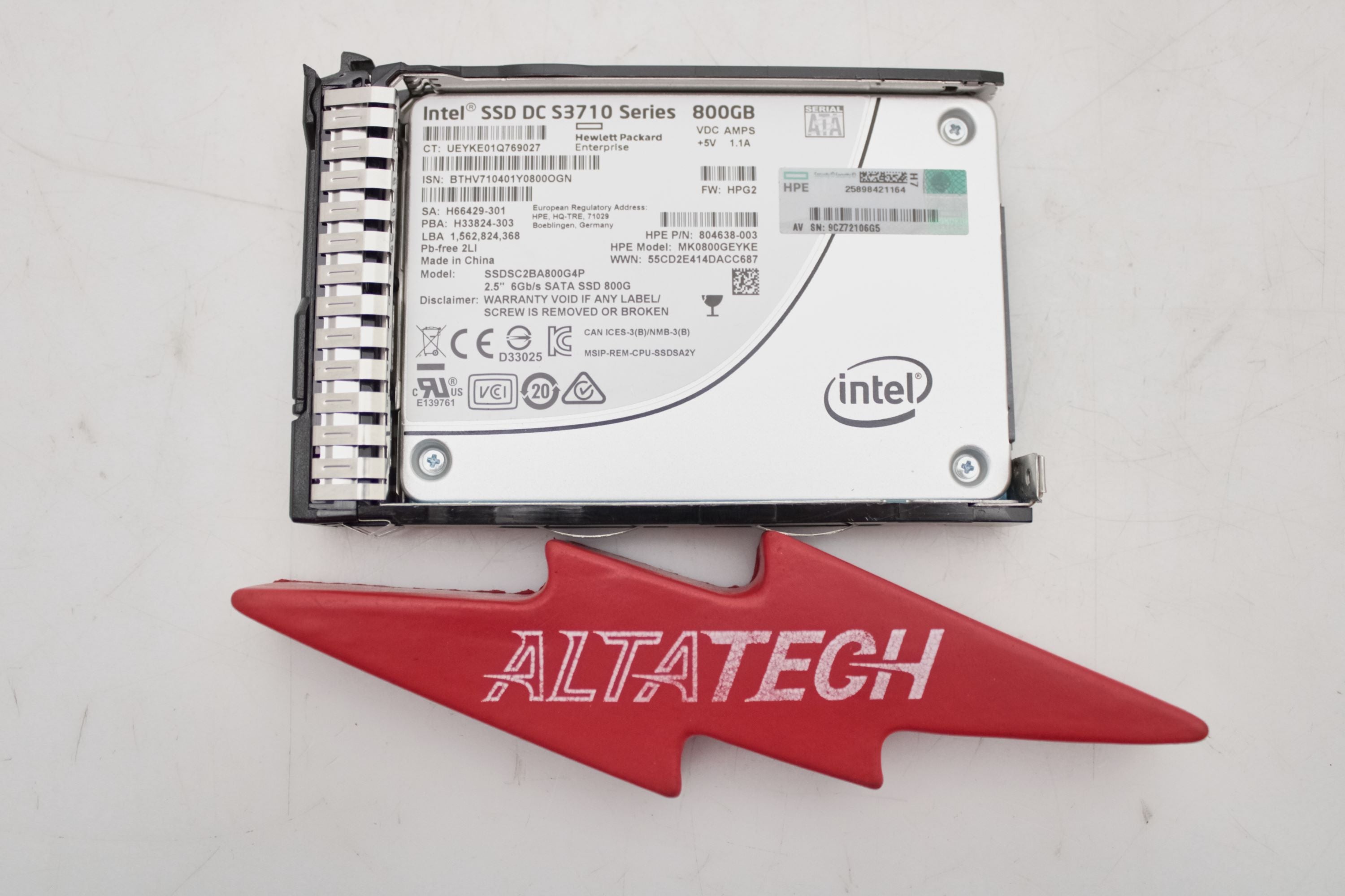 HP 805389-001 800GB 6G SFF WI SC SATA SSD HDD