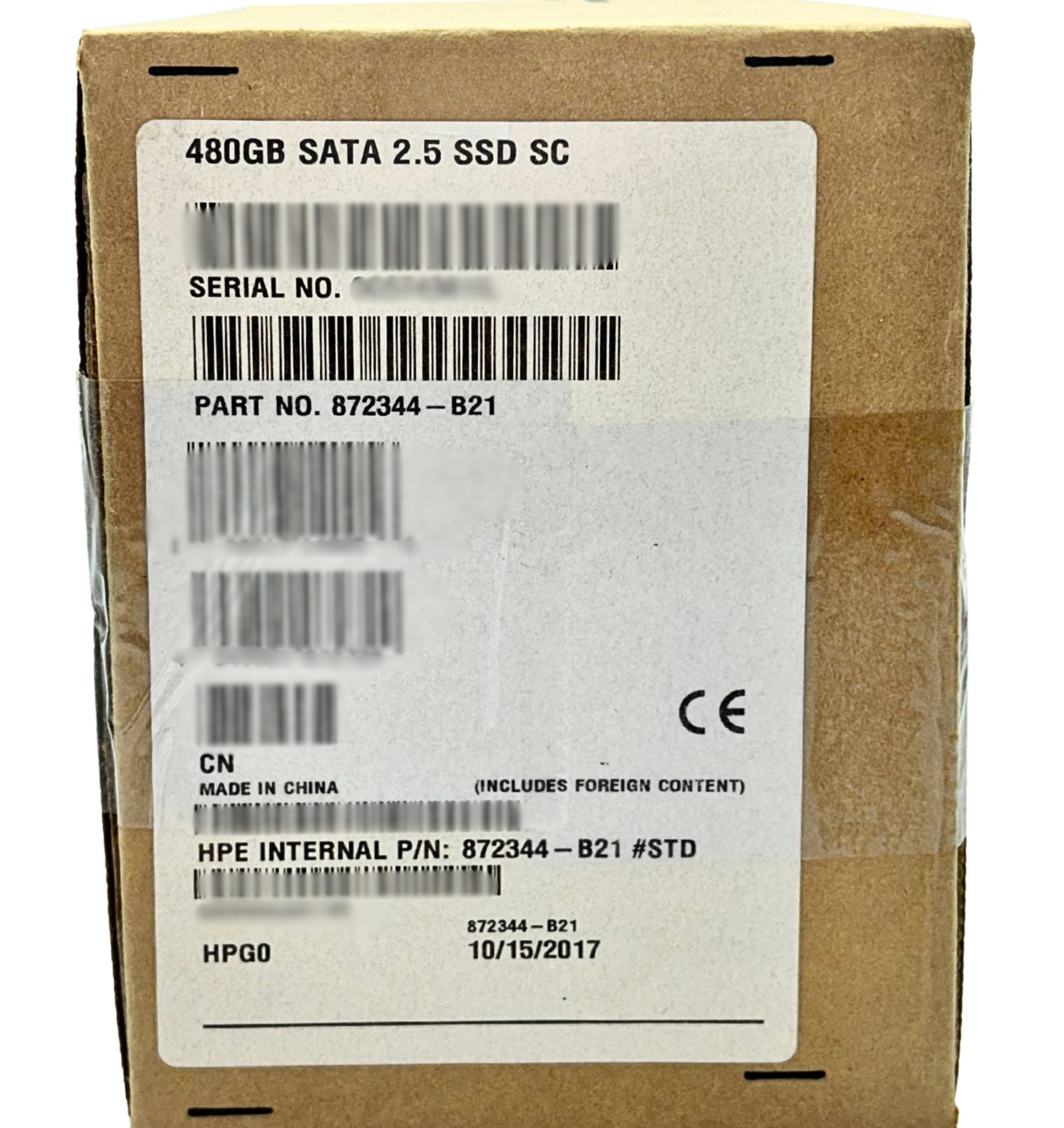 HP 872344-B21 480GB SATA 6G MU SFF SC DS SSD
